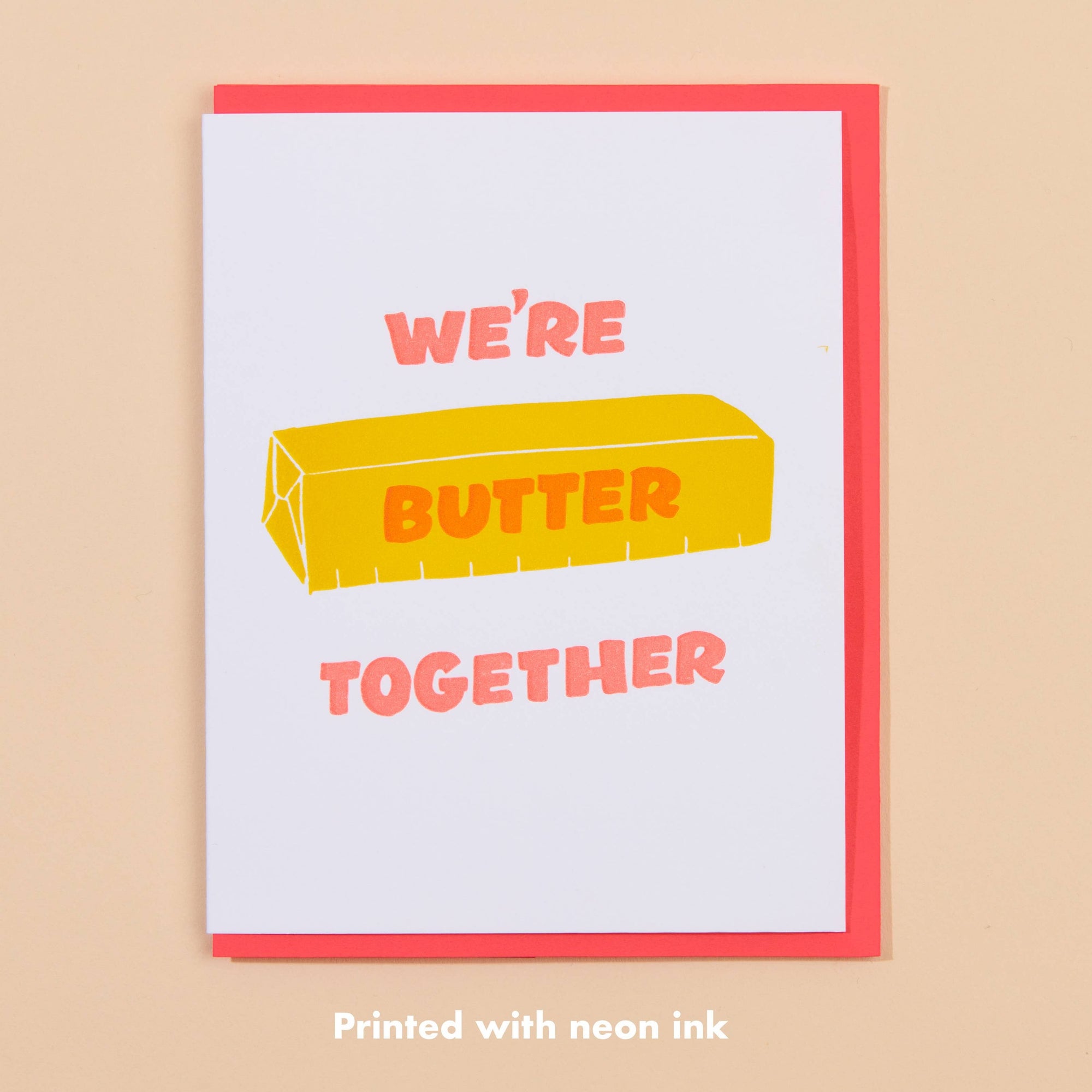 Butter Together Letterpress Card