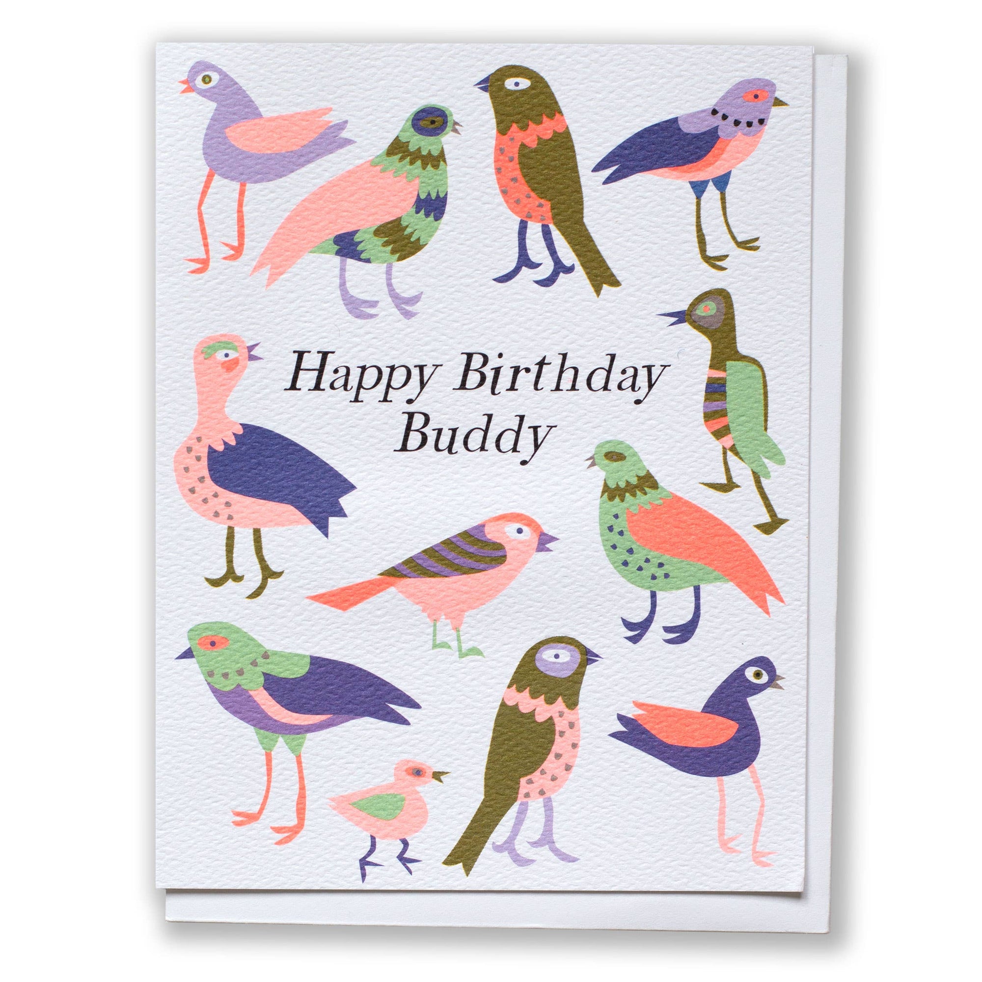 Happy Birthday Buddy Bird Card