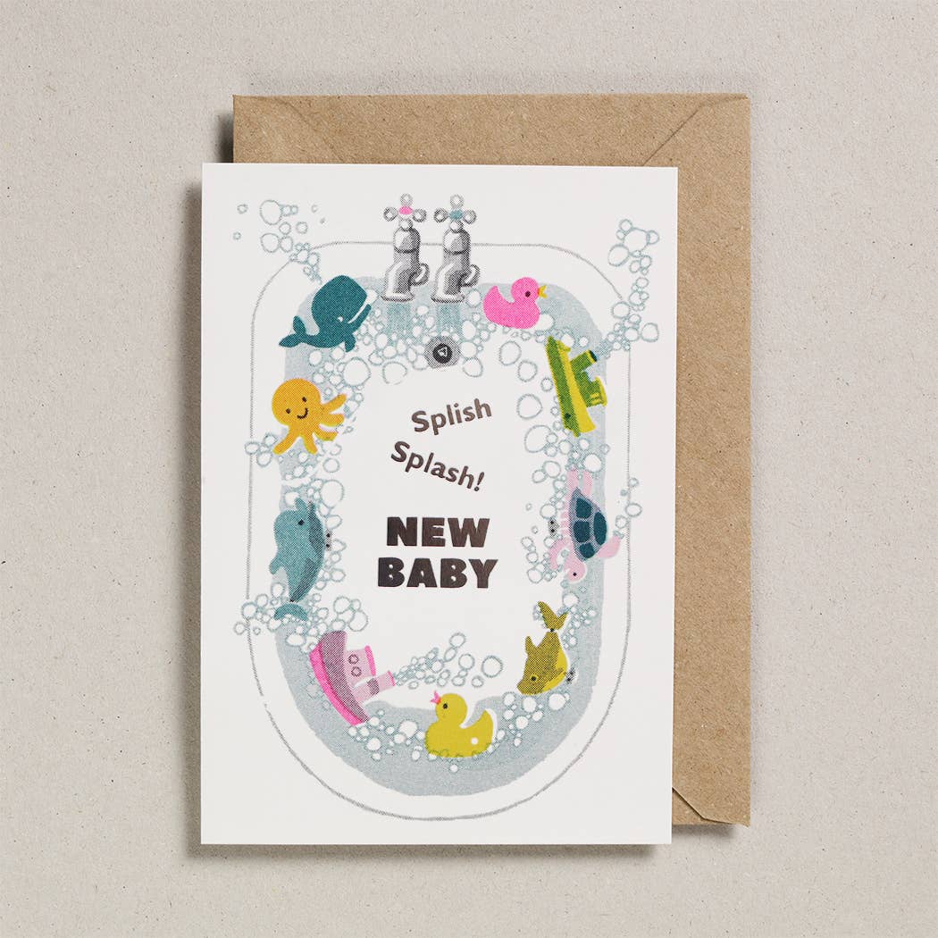 Riso Baby Card - Splish Splash