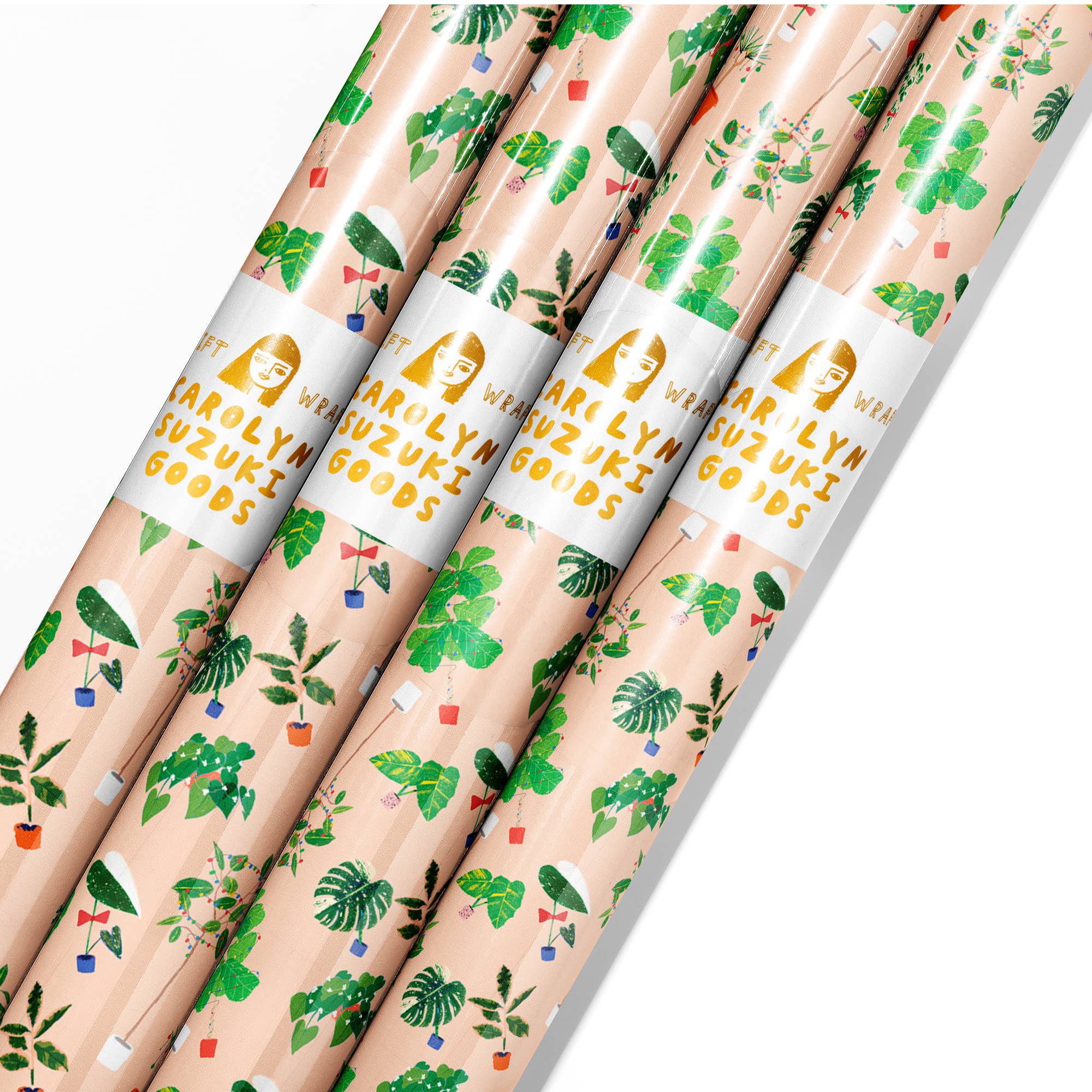 BOTANICAL XMAS  - Rolled Gift Wrap