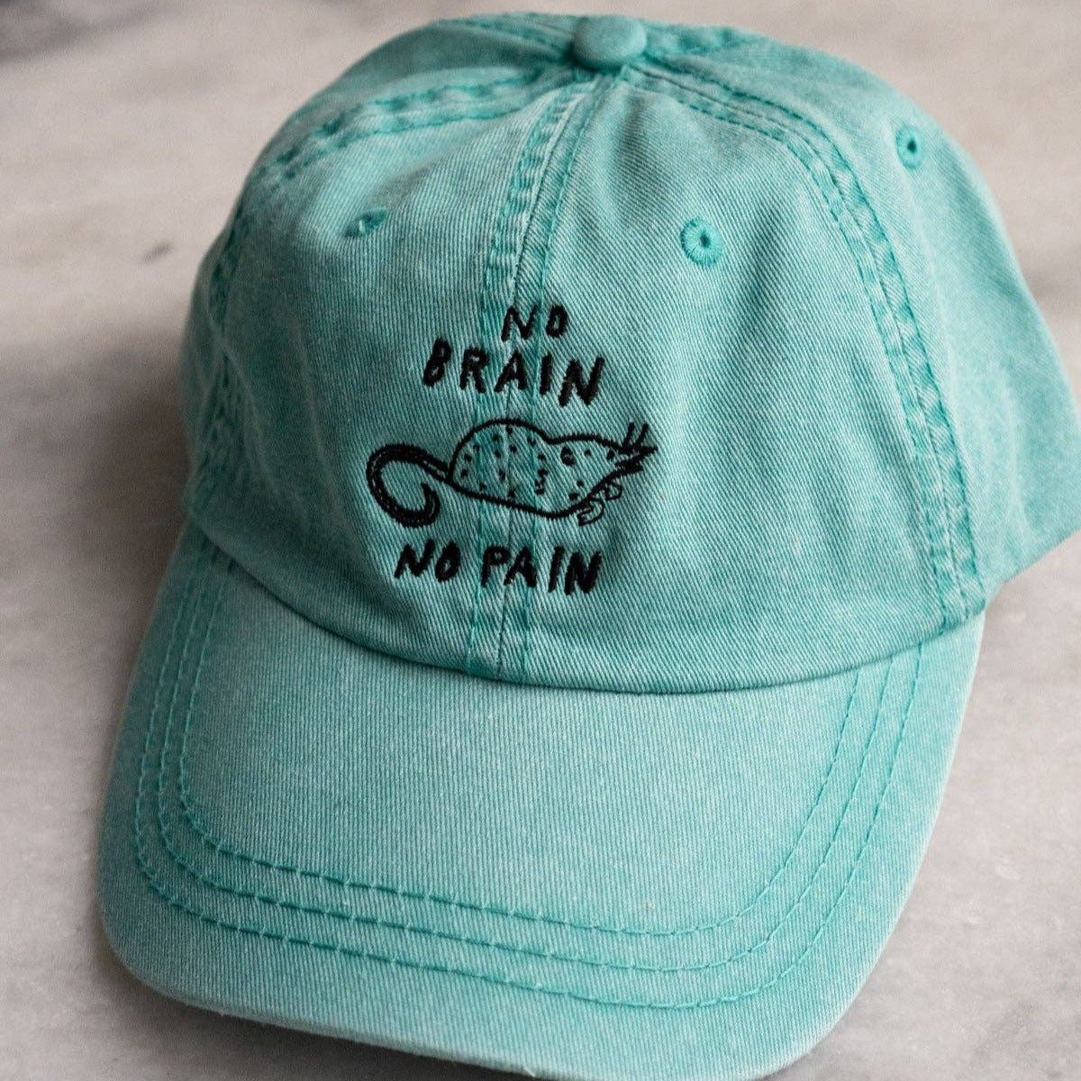 No Brain No Pain Dad Hat