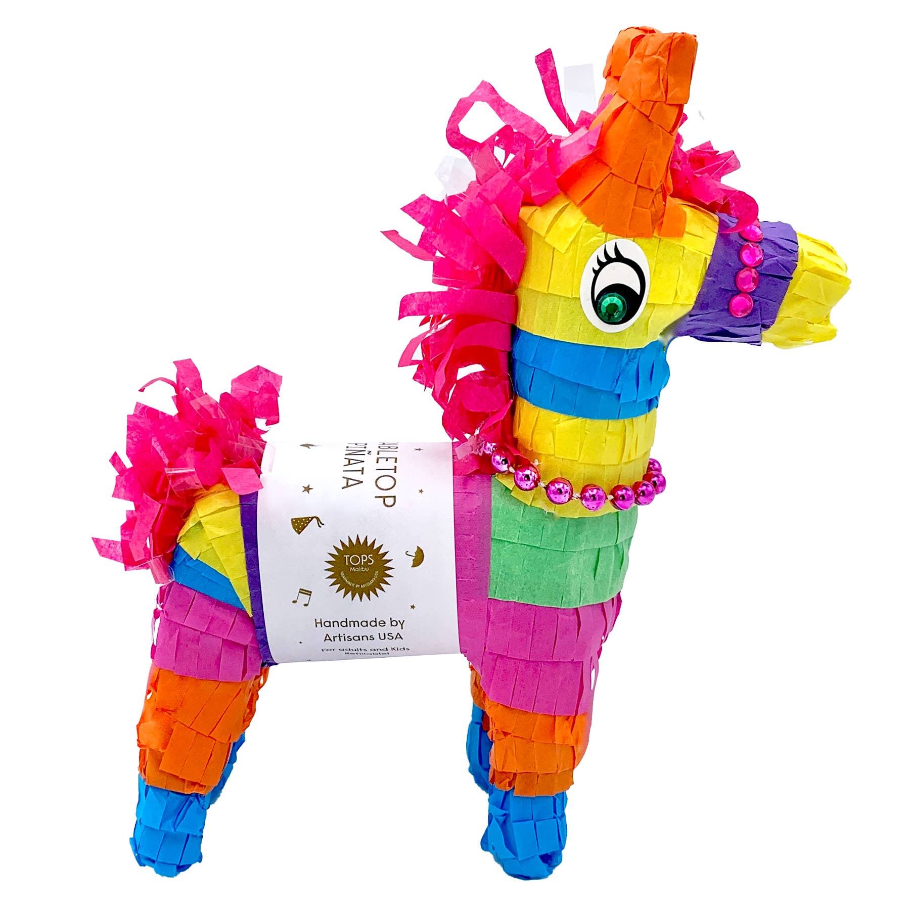 Filled 8" Tabletop Piñata - Pony - Assorted Colors