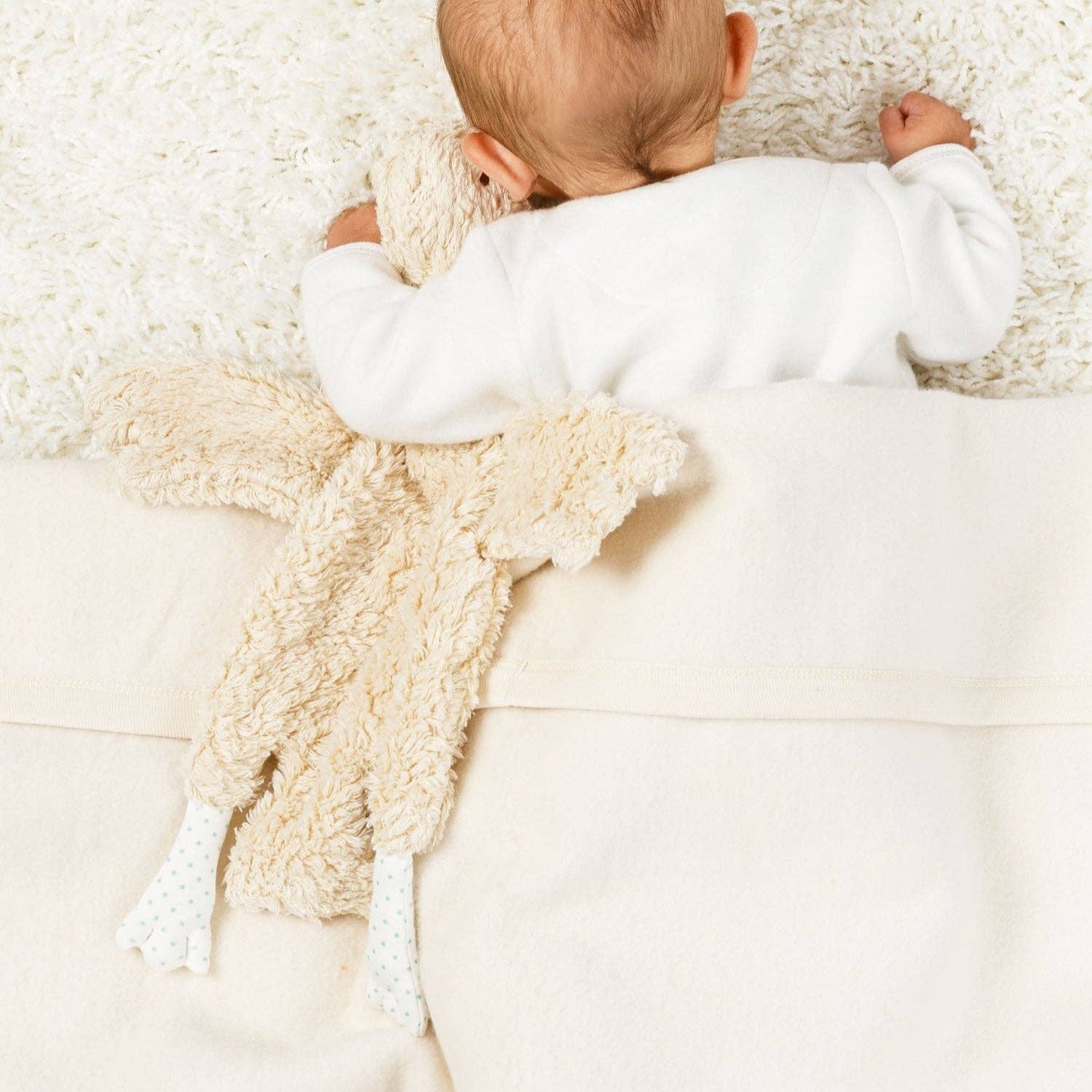 Organic Abigail the Goose Sherpa Snuggle Lovey