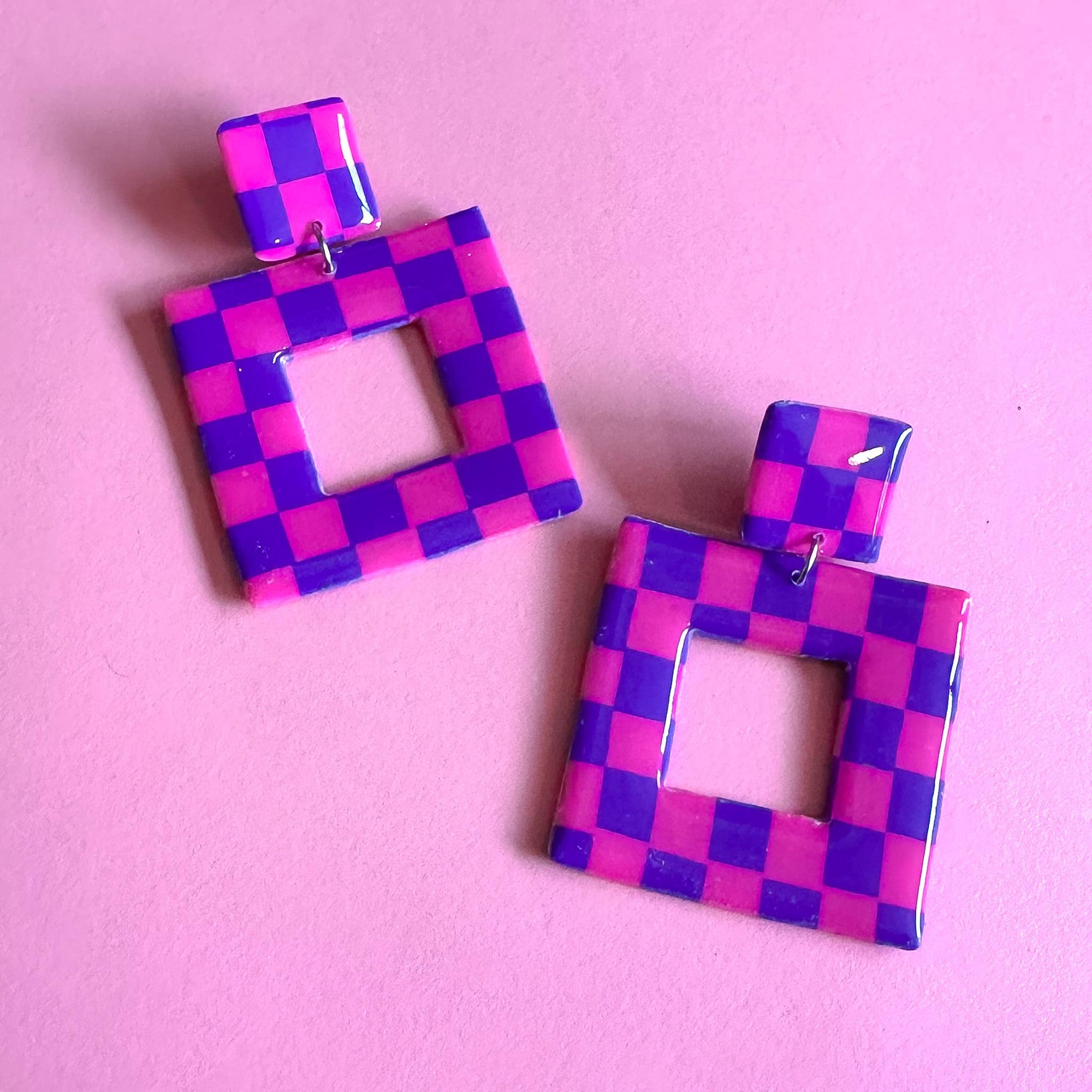 Retro Square Dangle Earrings