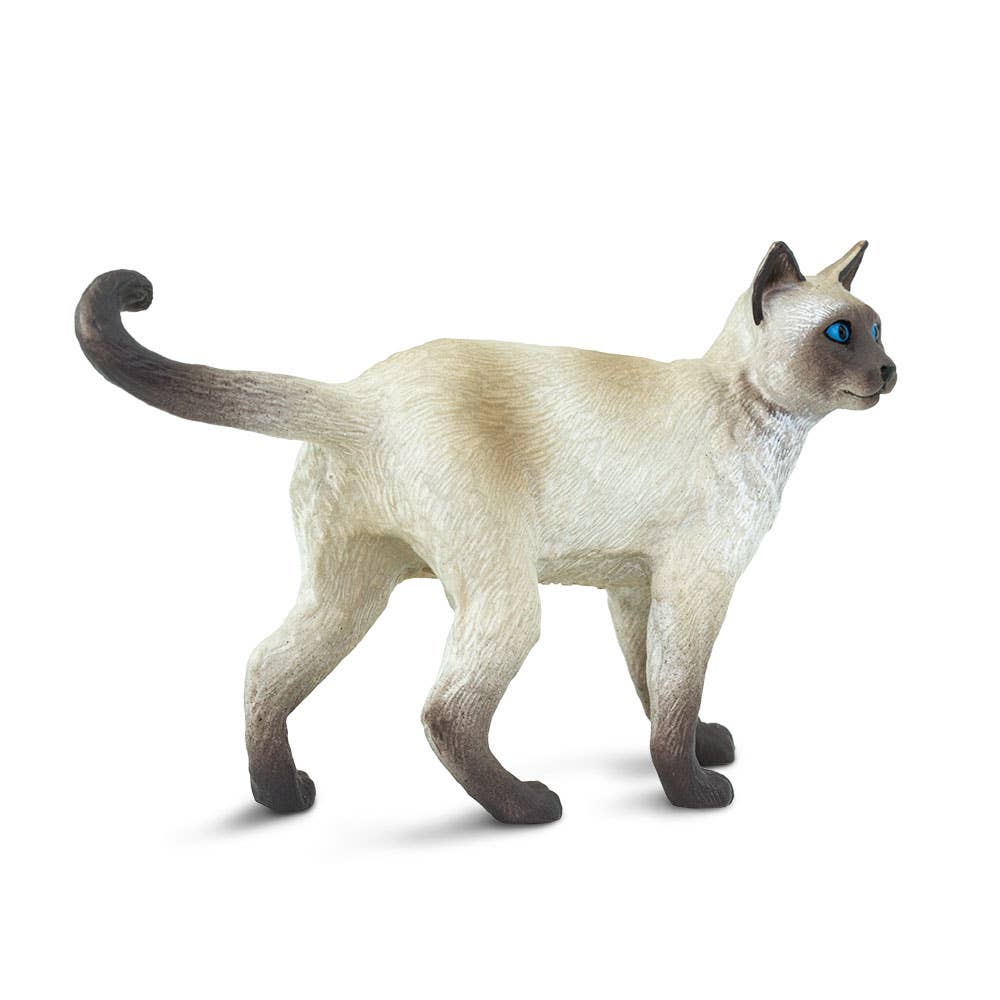 Cat figurine on a white background