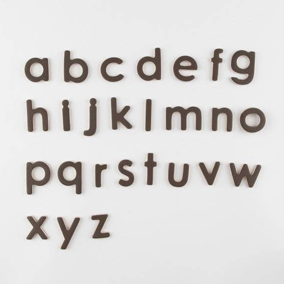 Alphabet letters from a to z on a white background