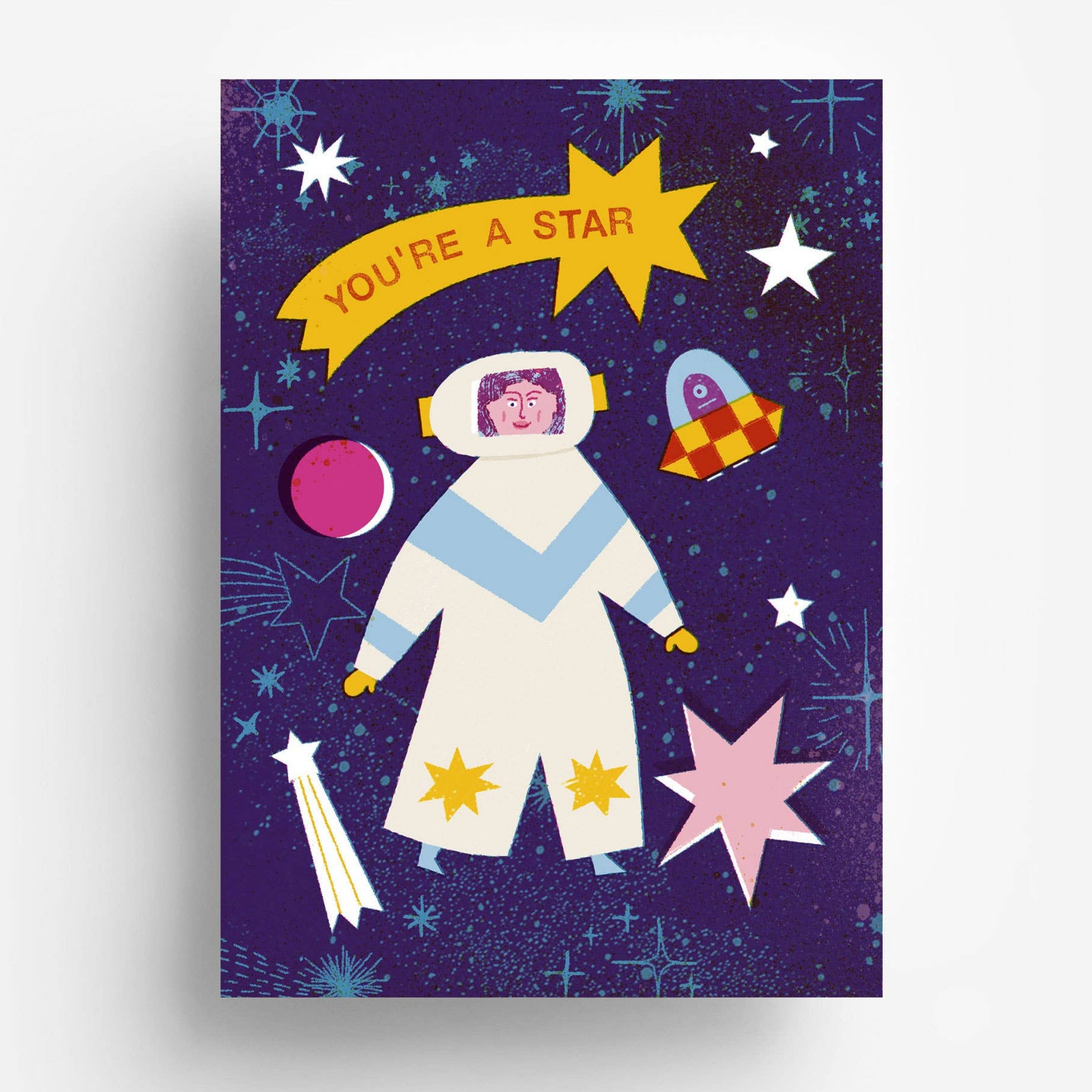 Star Lady Postcard -Barbara Dziadosz