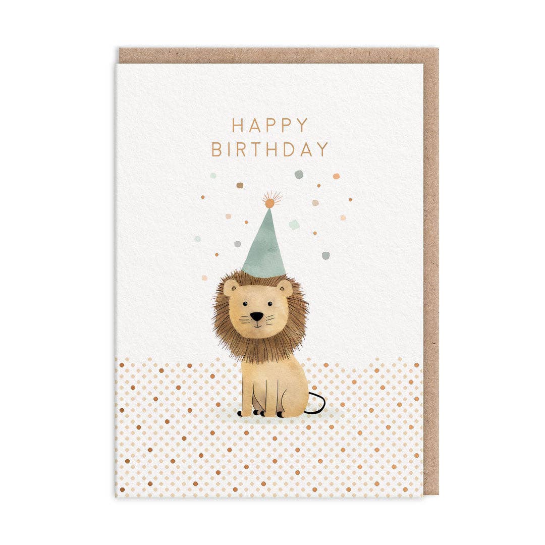 Lion Birthday Card -birthday