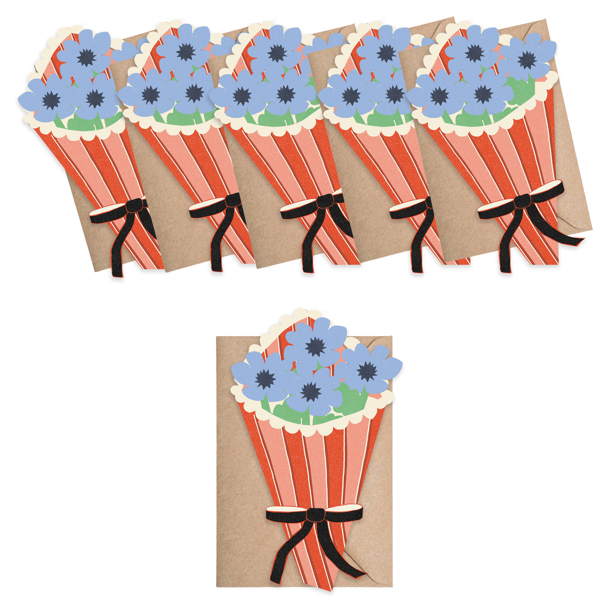 Flower Bouquet Mini Cards - Box of 6