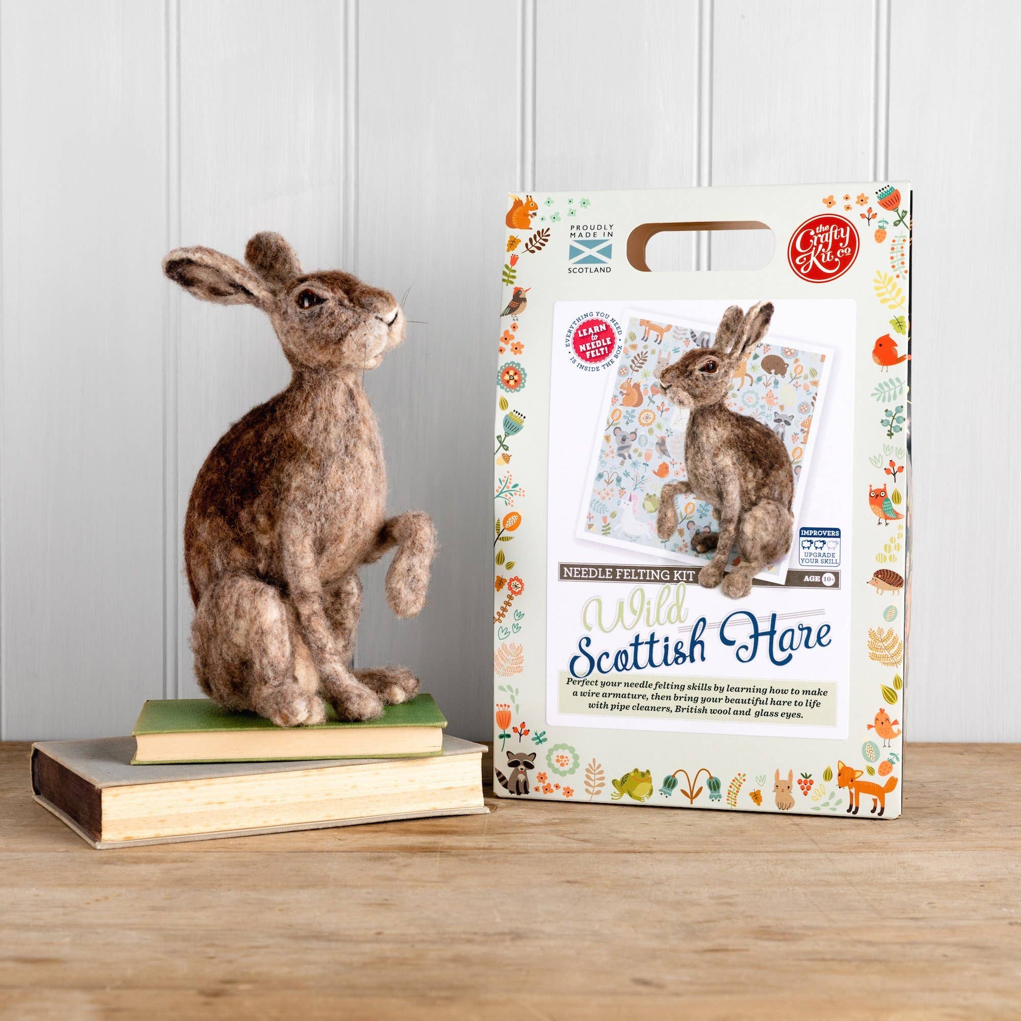 Wild Scottish Hare Needle Felting Craft Kit (10yrs-adult)
