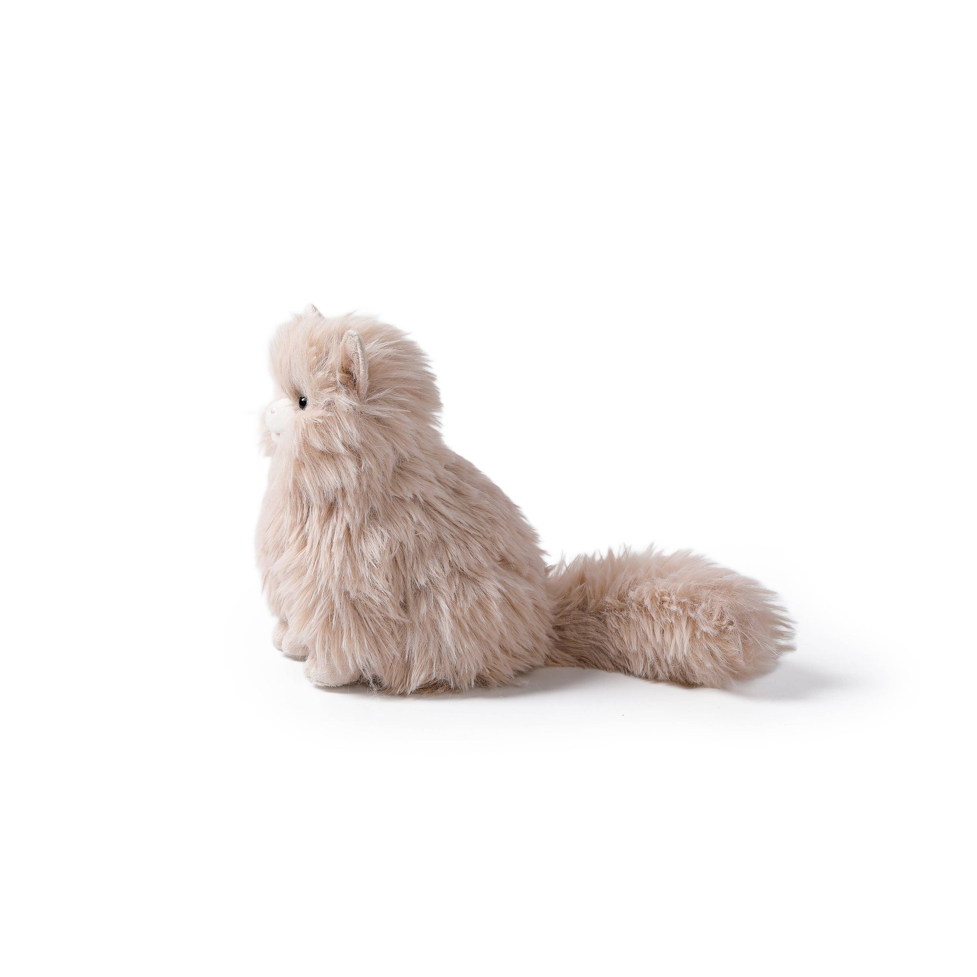 Warm Latte Ragdoll Cat Plush Animal 10"