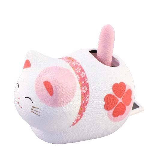 Solar Powered Fengsui Cat Pink