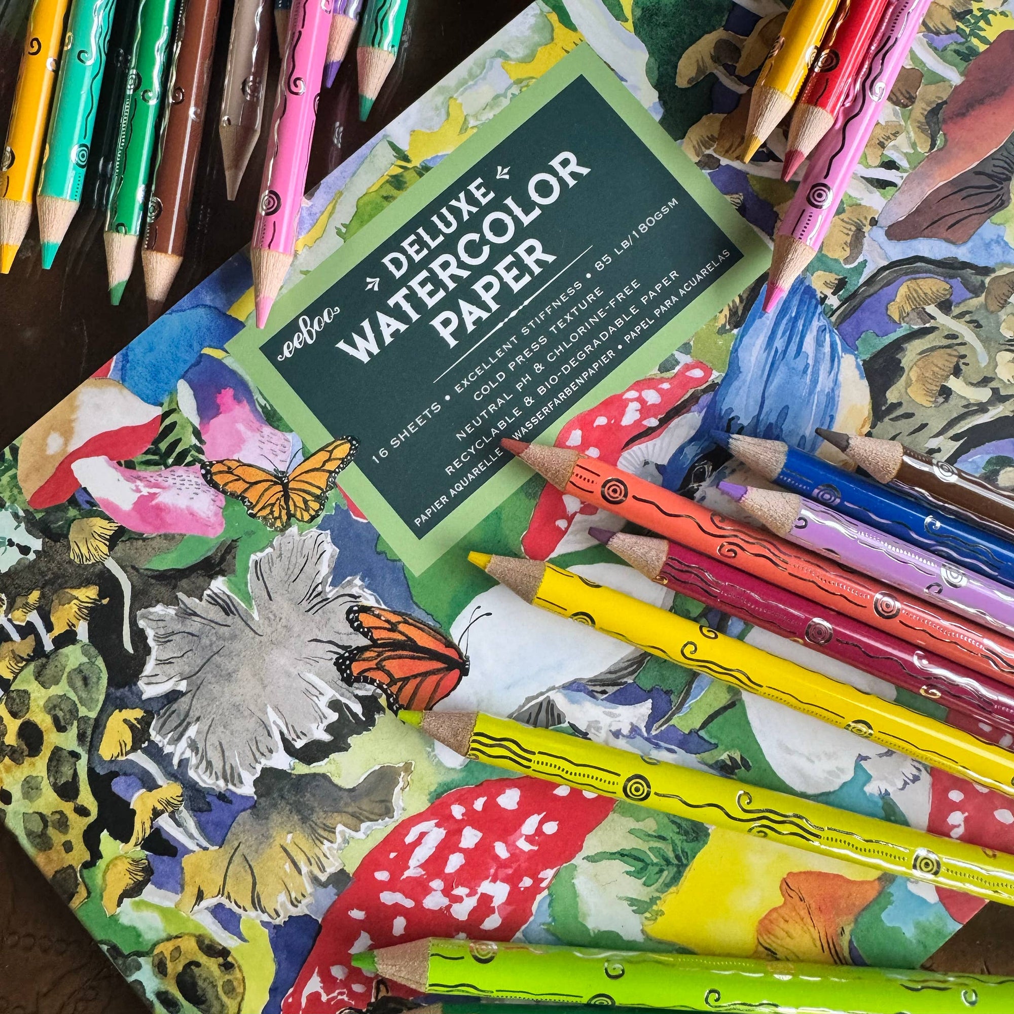 Mushroom Watercolor Cold Press Watercolor Paper