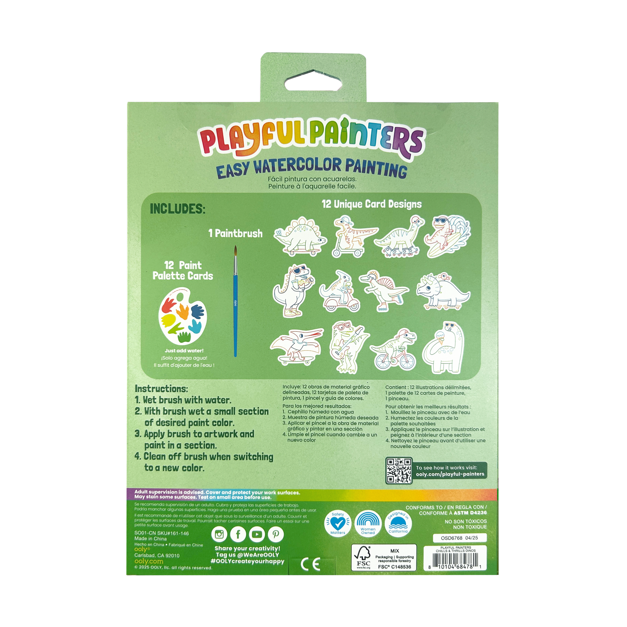 Playful Painters: Watercolor Painting Kit - Chills & Thrills