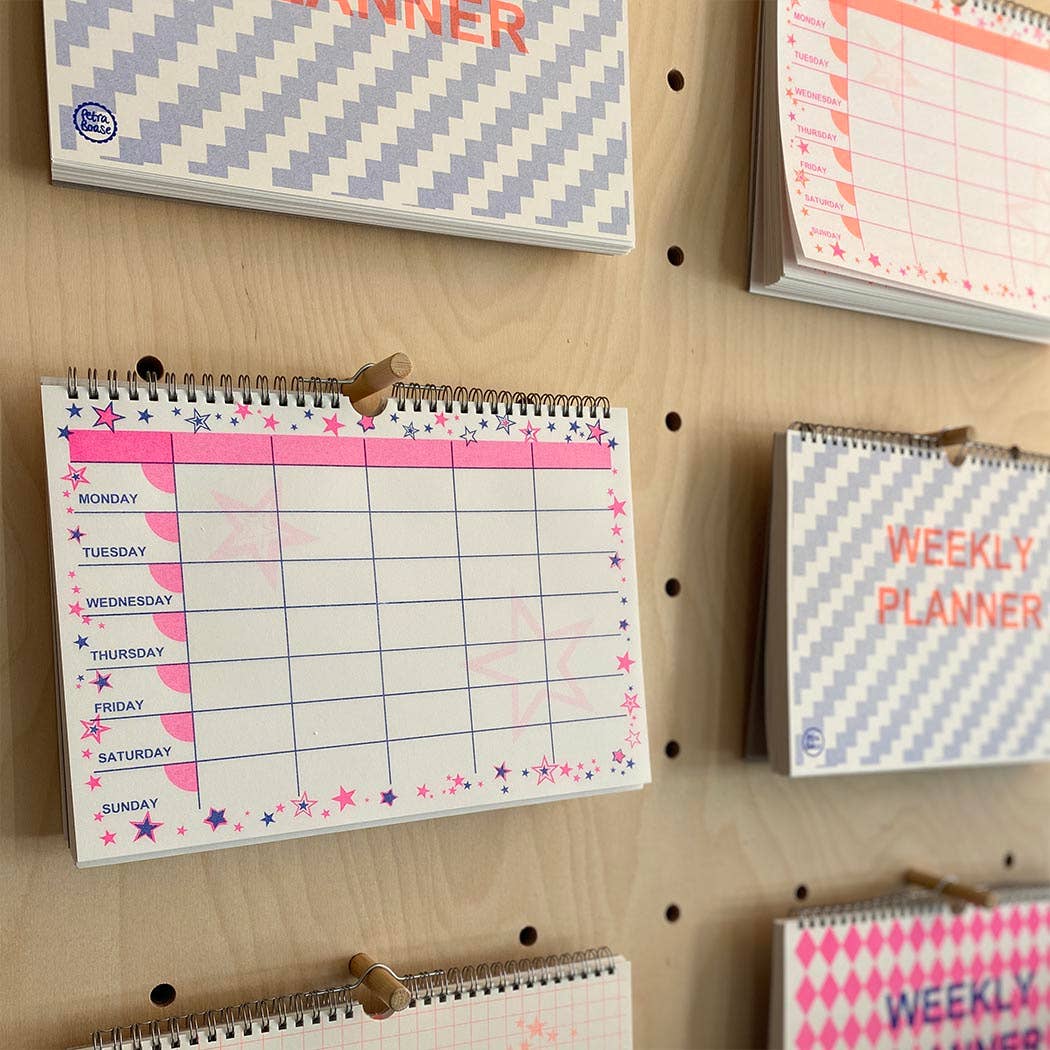 Weekly Planner - Orange & Blue Step