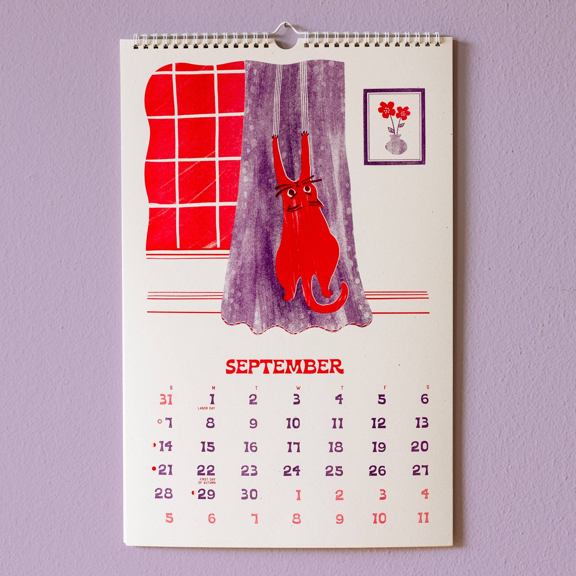 2025 Risograph Wall Calendar - Ain't Life Grand?