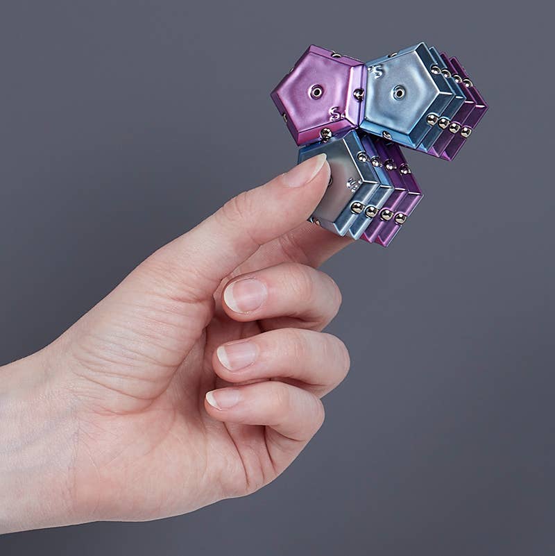 Geode Chrome Sphere Magnetic Sensory Toys