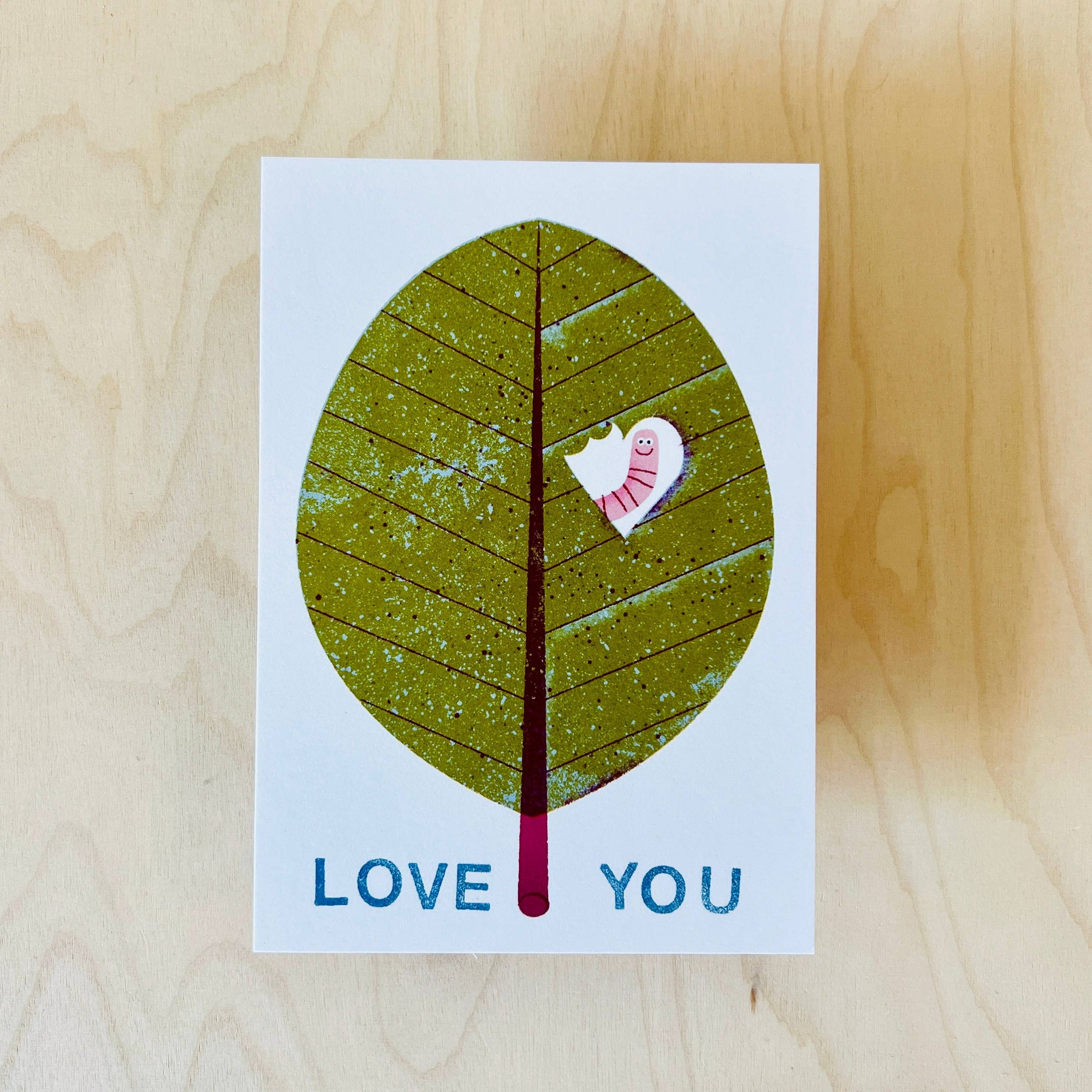 Love Leaf Postcard -Barbara Dziadosz