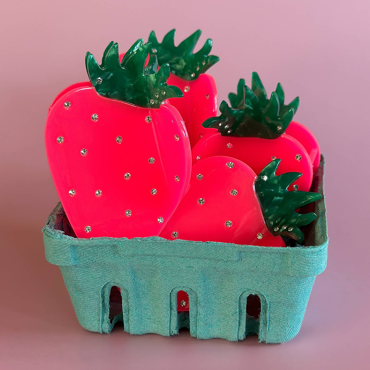 NEON STRAWBERRY   - Hair Claw