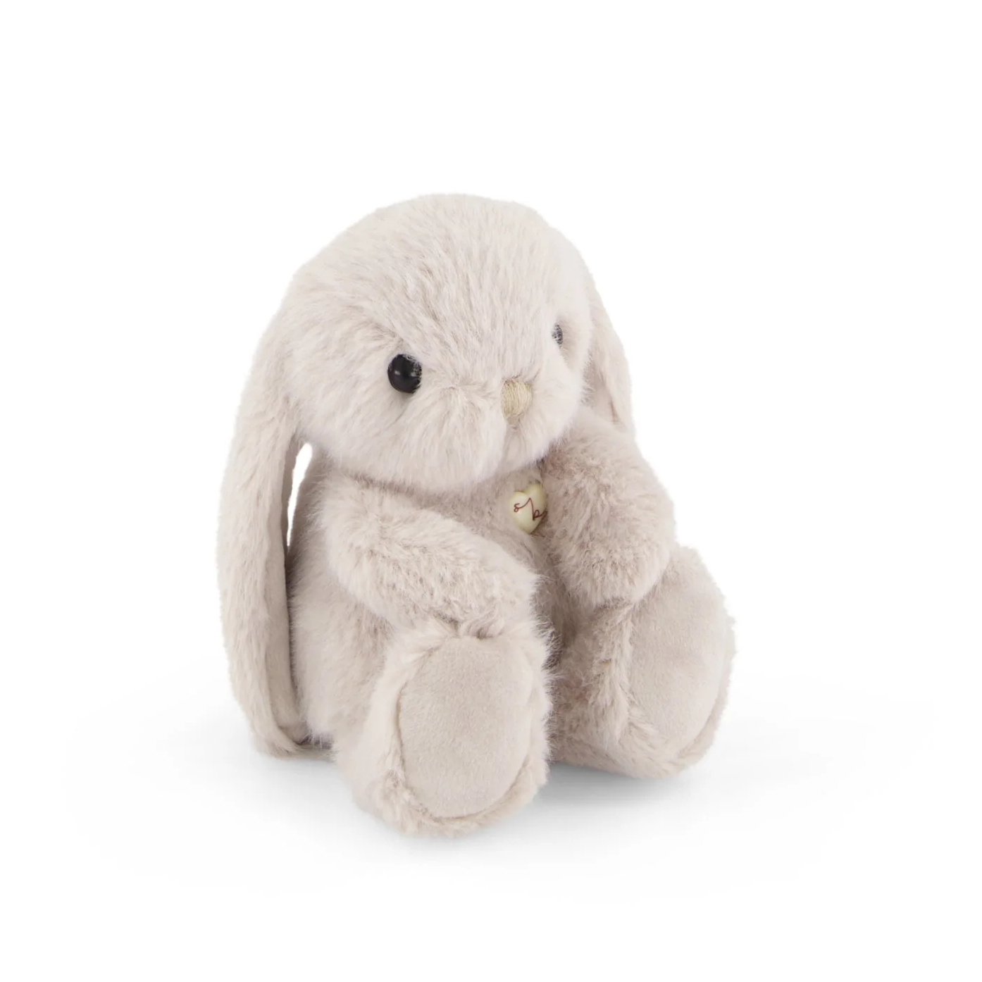 Stuffed bunny toy on a white background