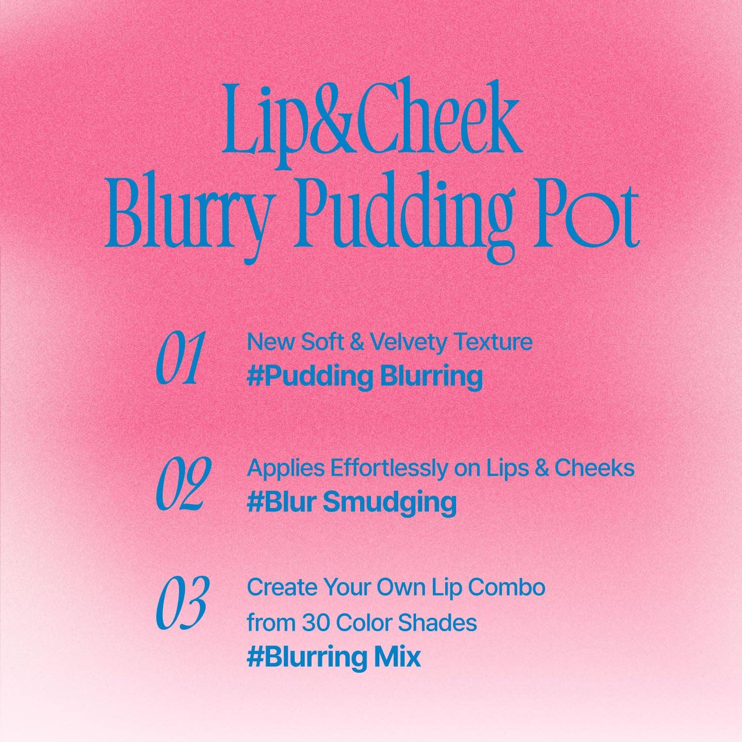 Fwee Lip & Cheek Blurry Pudding Pot (8 colors)