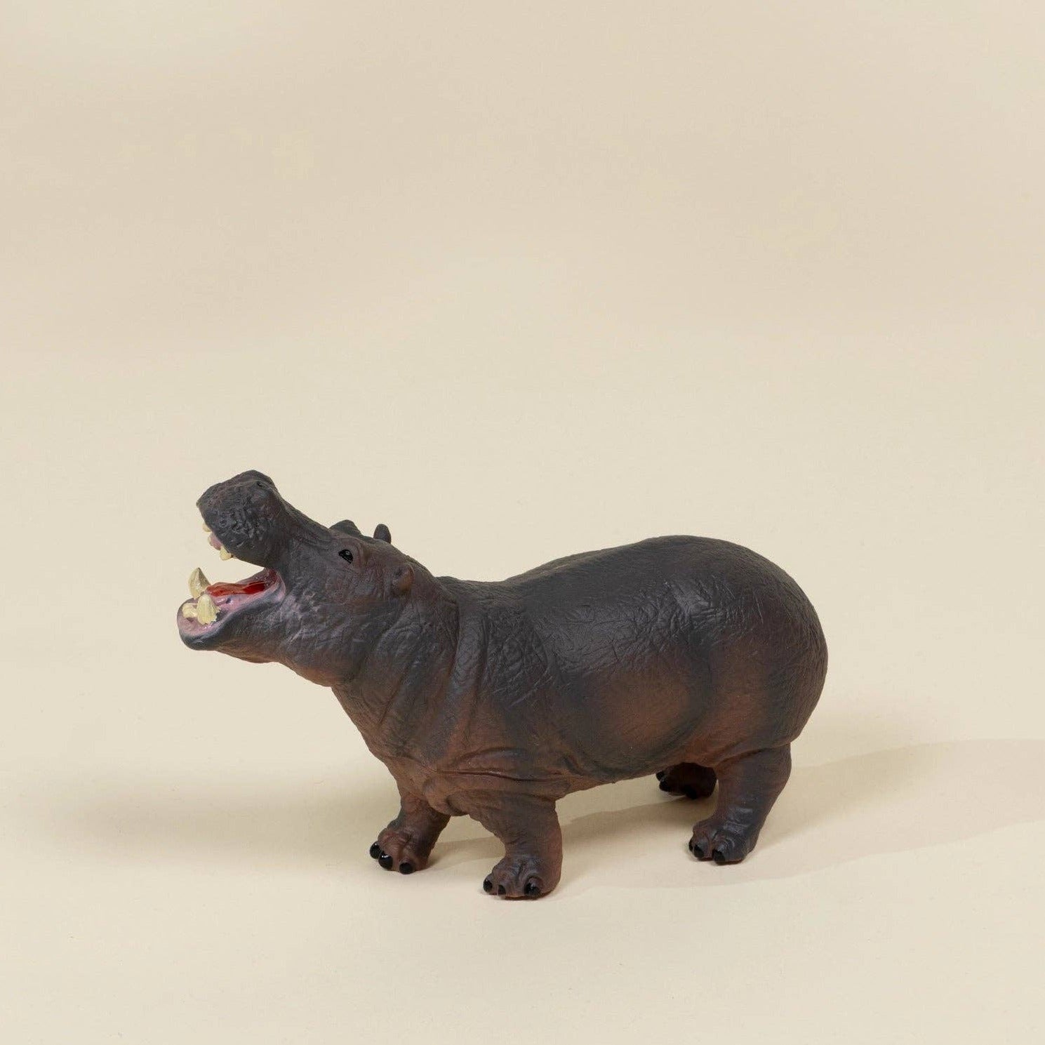 Large Wildlife Animal Play Figurine – Hippopotamus