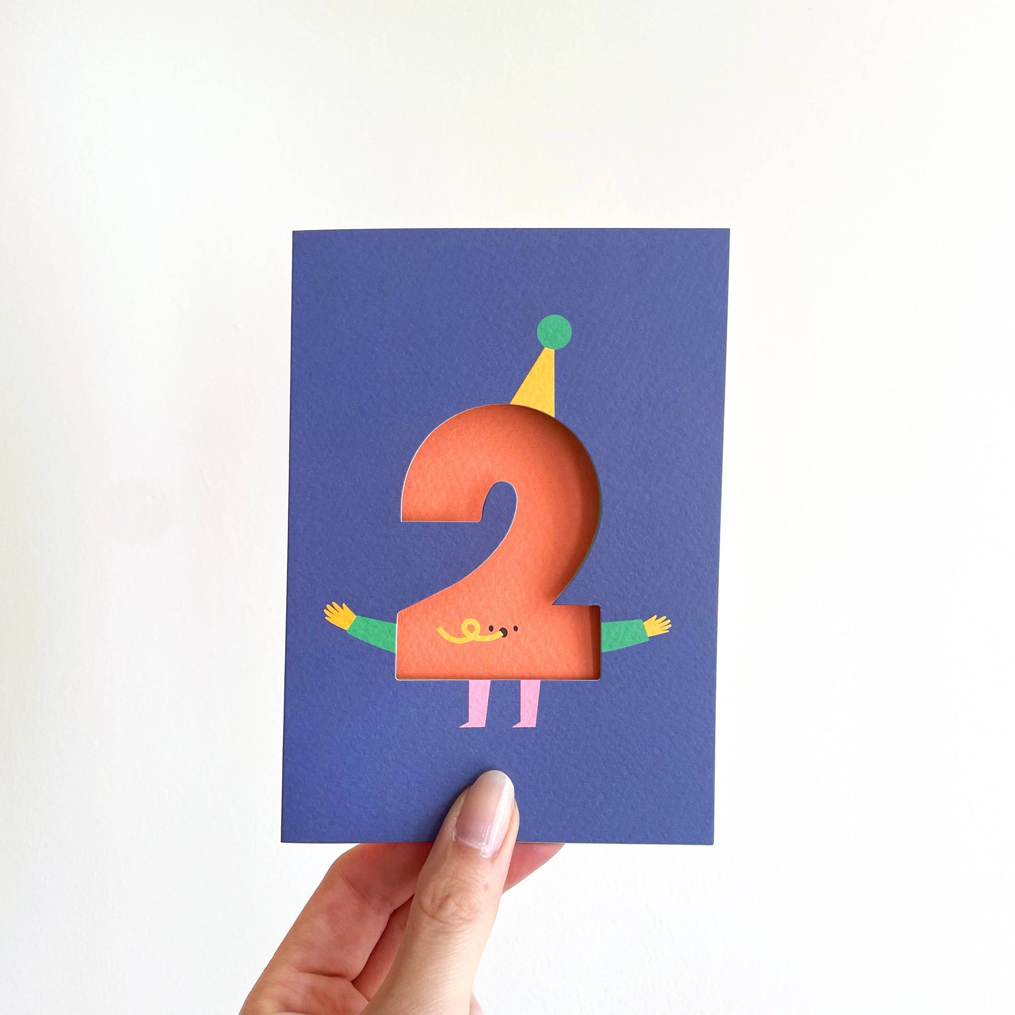 Age 2 - Die Cut - Happy Birthday - Two