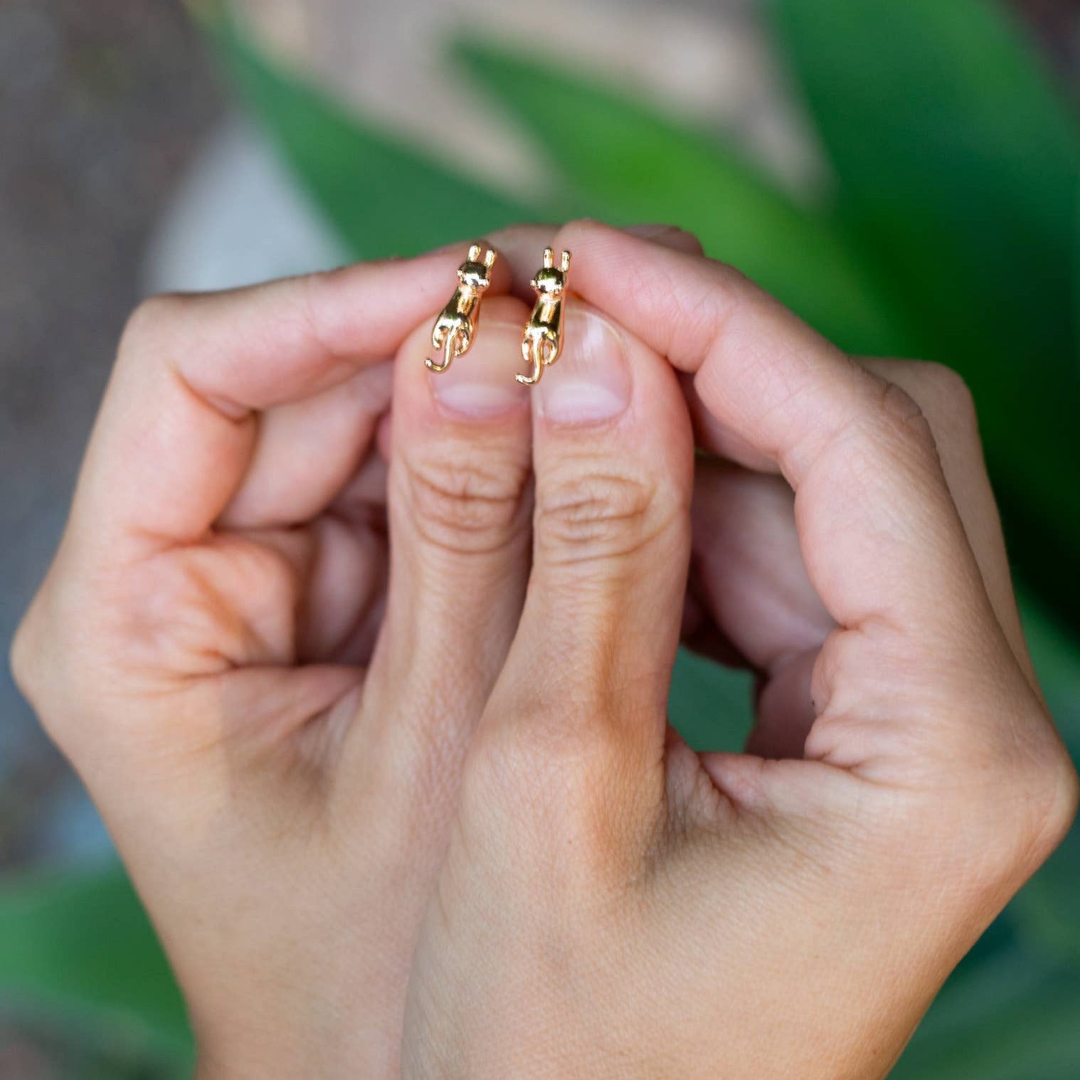 Meow Studs - 18K Gold Plated