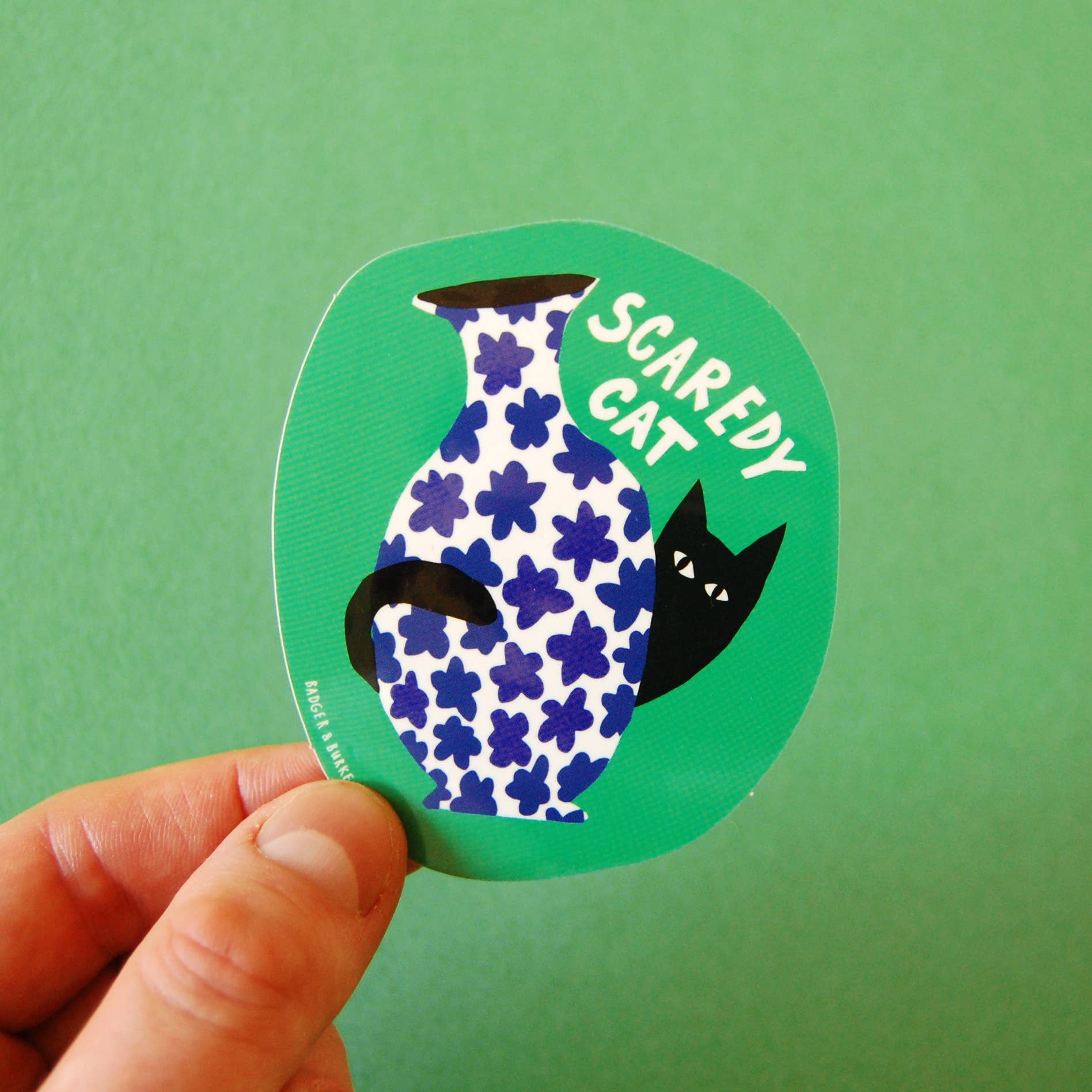Scaredy Cat Sticker