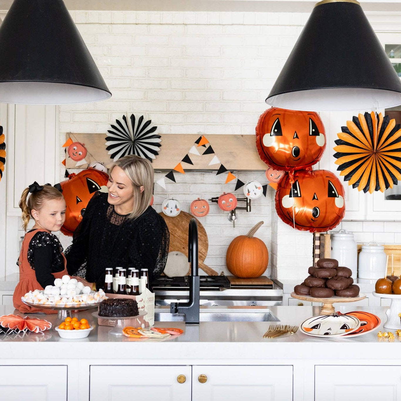 Vintage Halloween Pumpkin Mylar Balloon