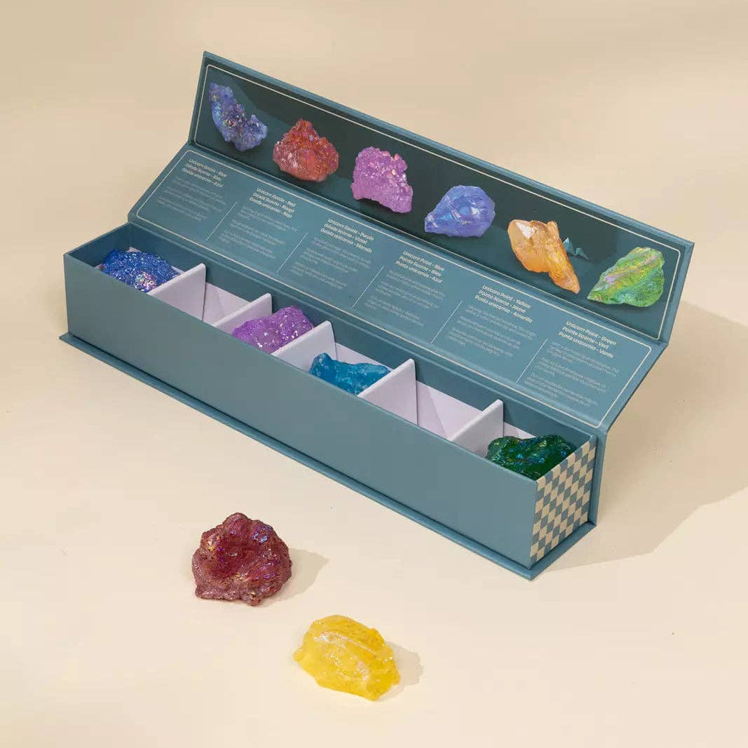 Set of 6 collectible Minerals - Geodes & Points