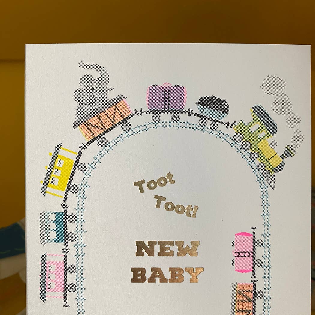 Riso Baby Card - Toot Toot Train