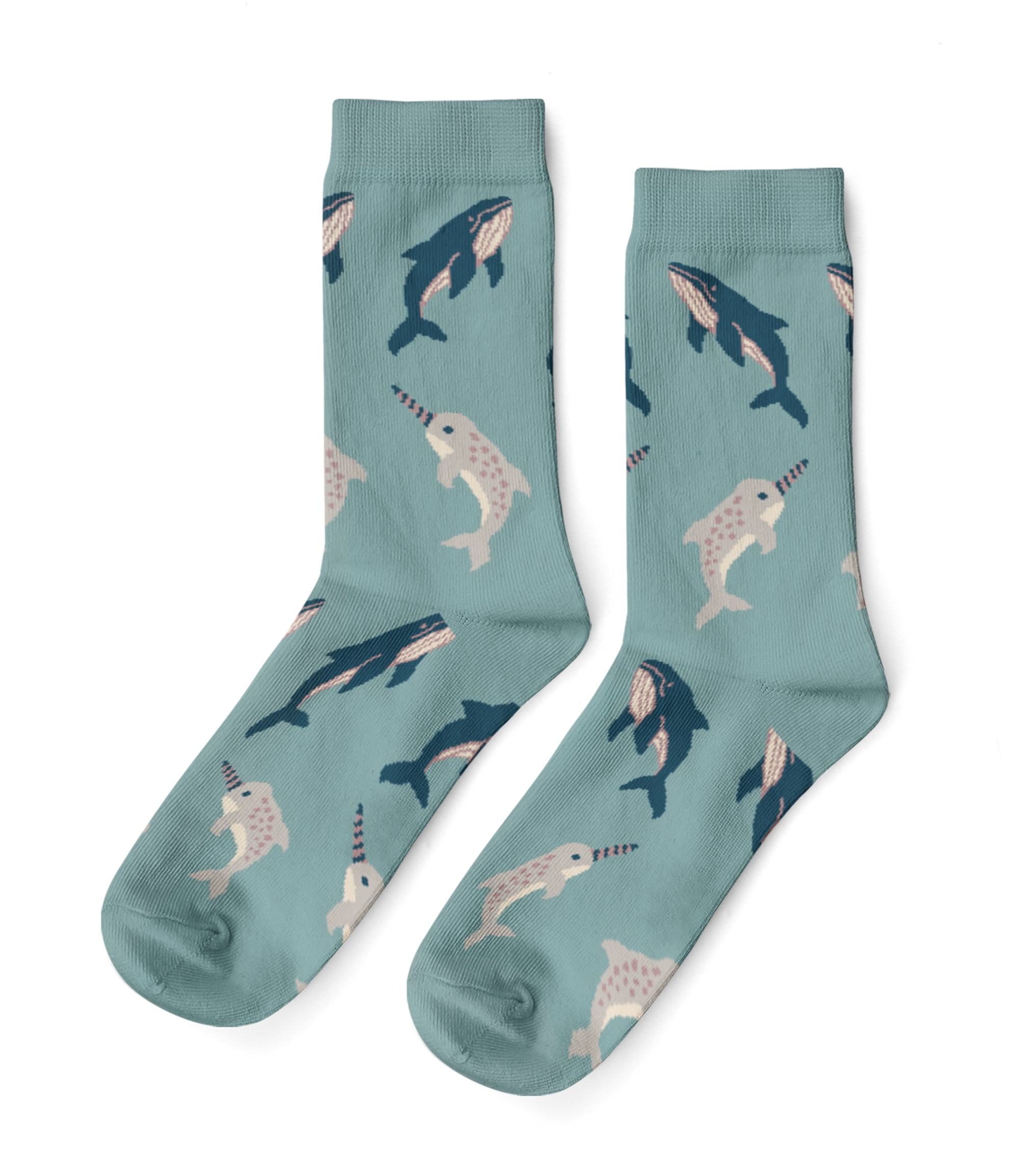 Whale & Narwhal - Large Crew Socks