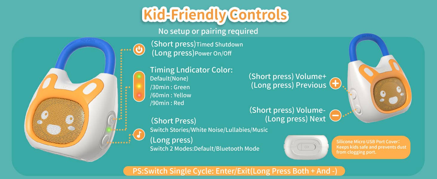 Pocket Bunny – Travel-Friendly Kids' Music Player & Soother