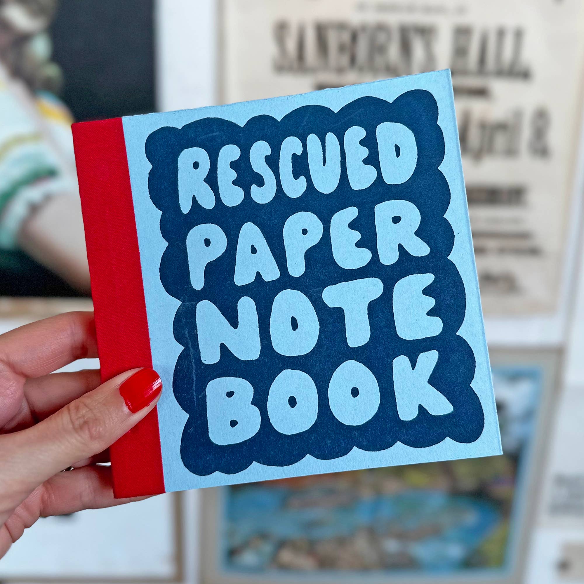 Small Rescued Paper Notebook In Assorted Colors