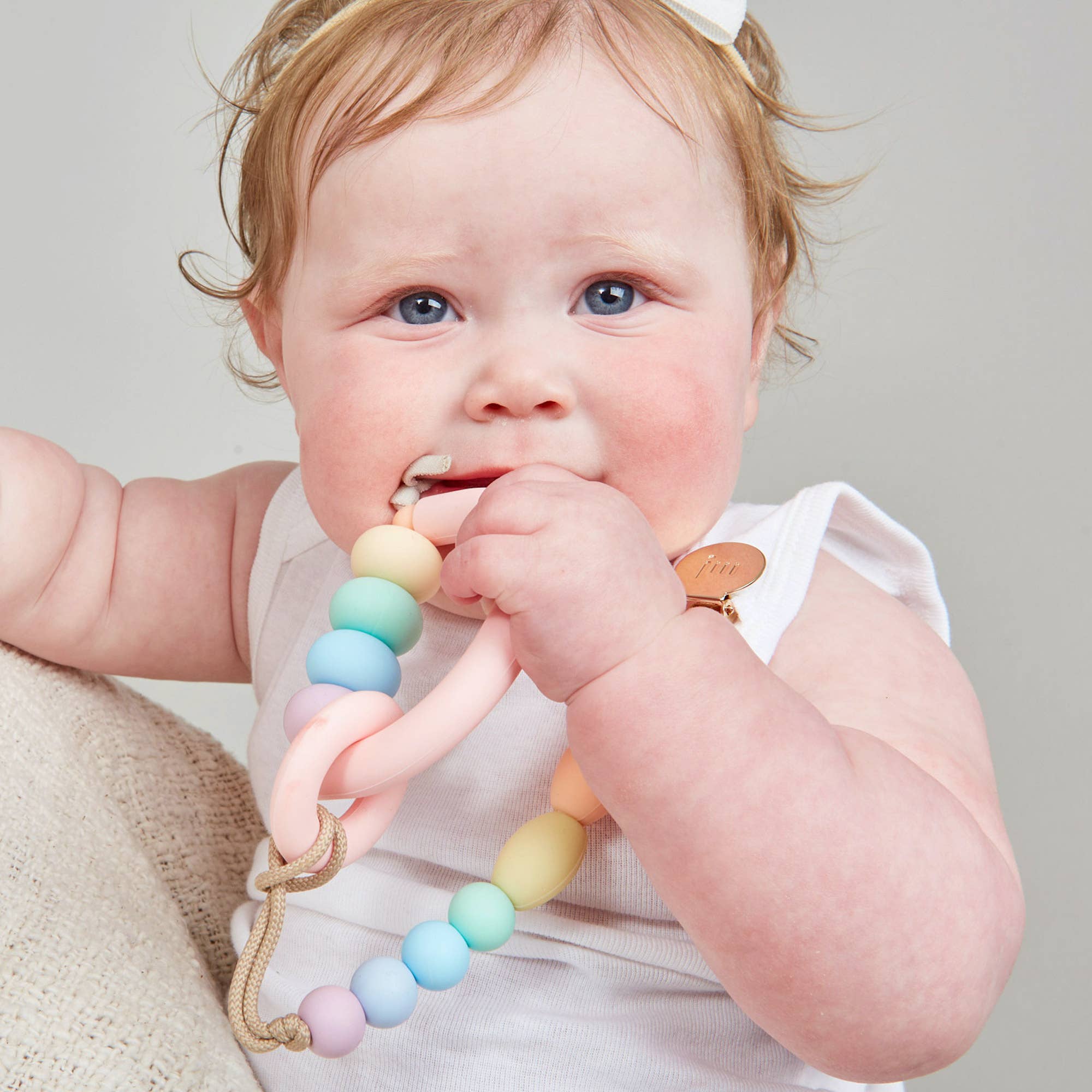 Rainbow Sherbet Teether Clip