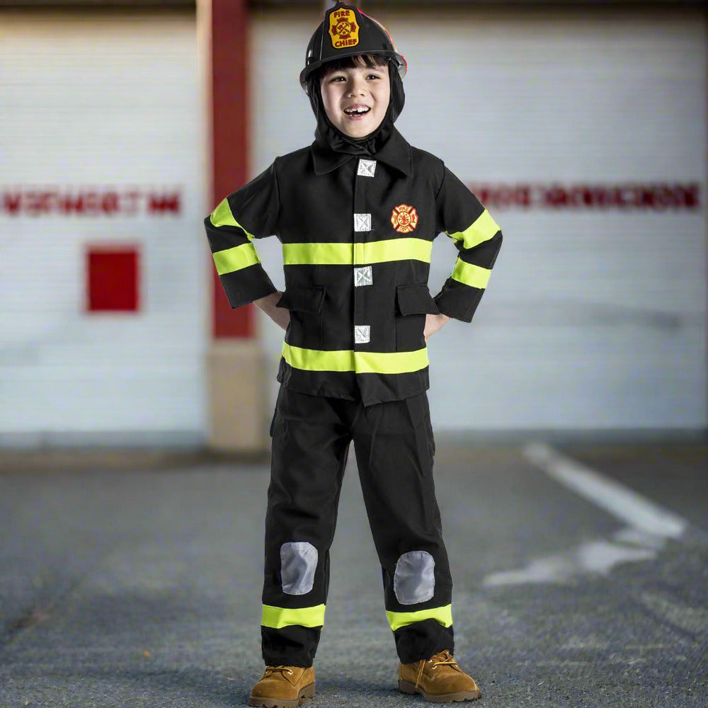 Deluxe Fire Fighter Dress Up Costume Set