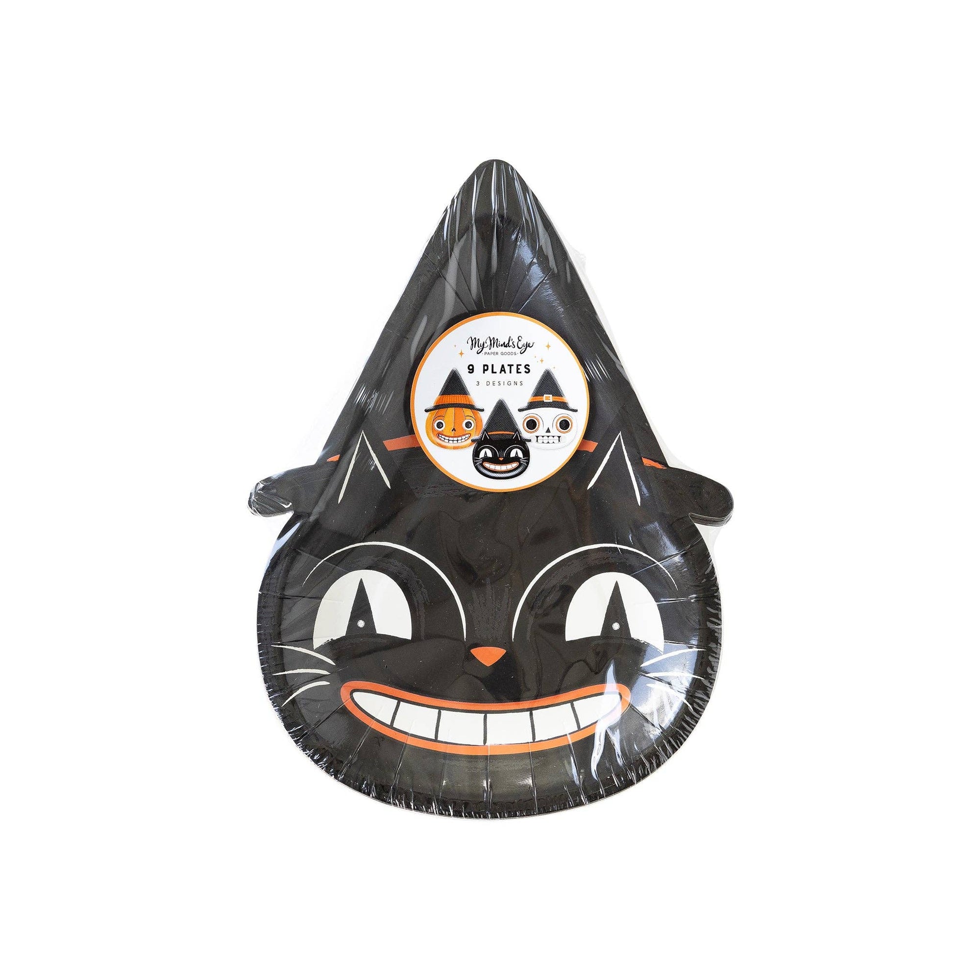 Vintage Halloween Character Paper Plate Set (9pk)