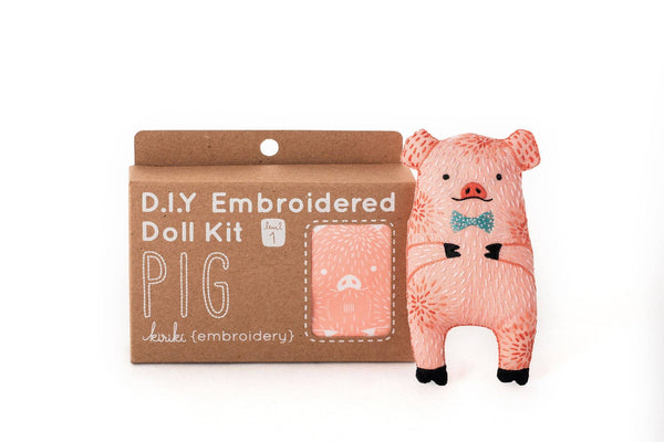 Pig - Embroidery Kit (12yrs-adult)