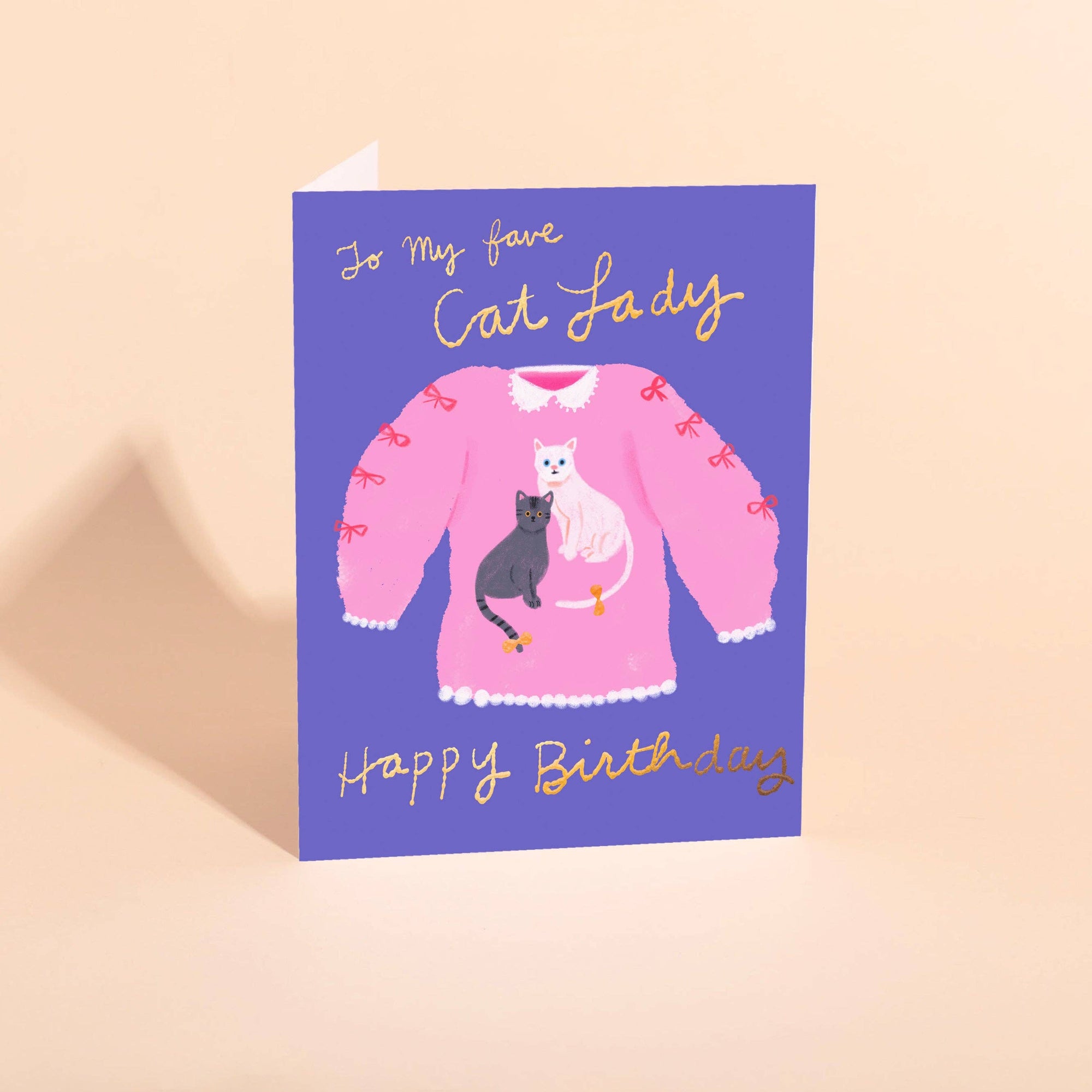 CAT LADY - Birthday Card