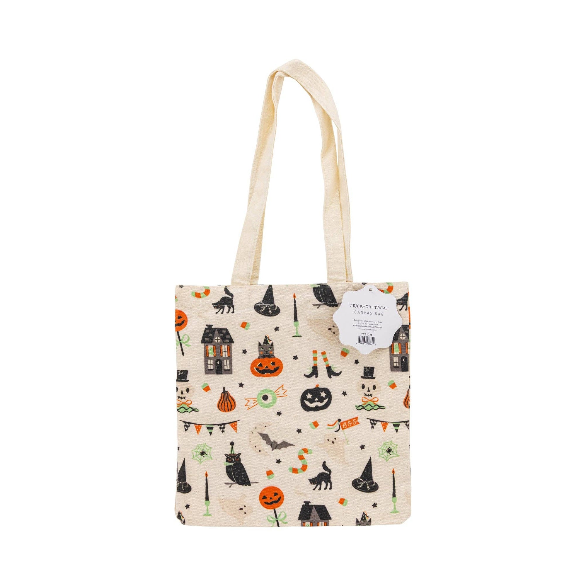 Tricks & Treats Halloween Canvas Tote Bag