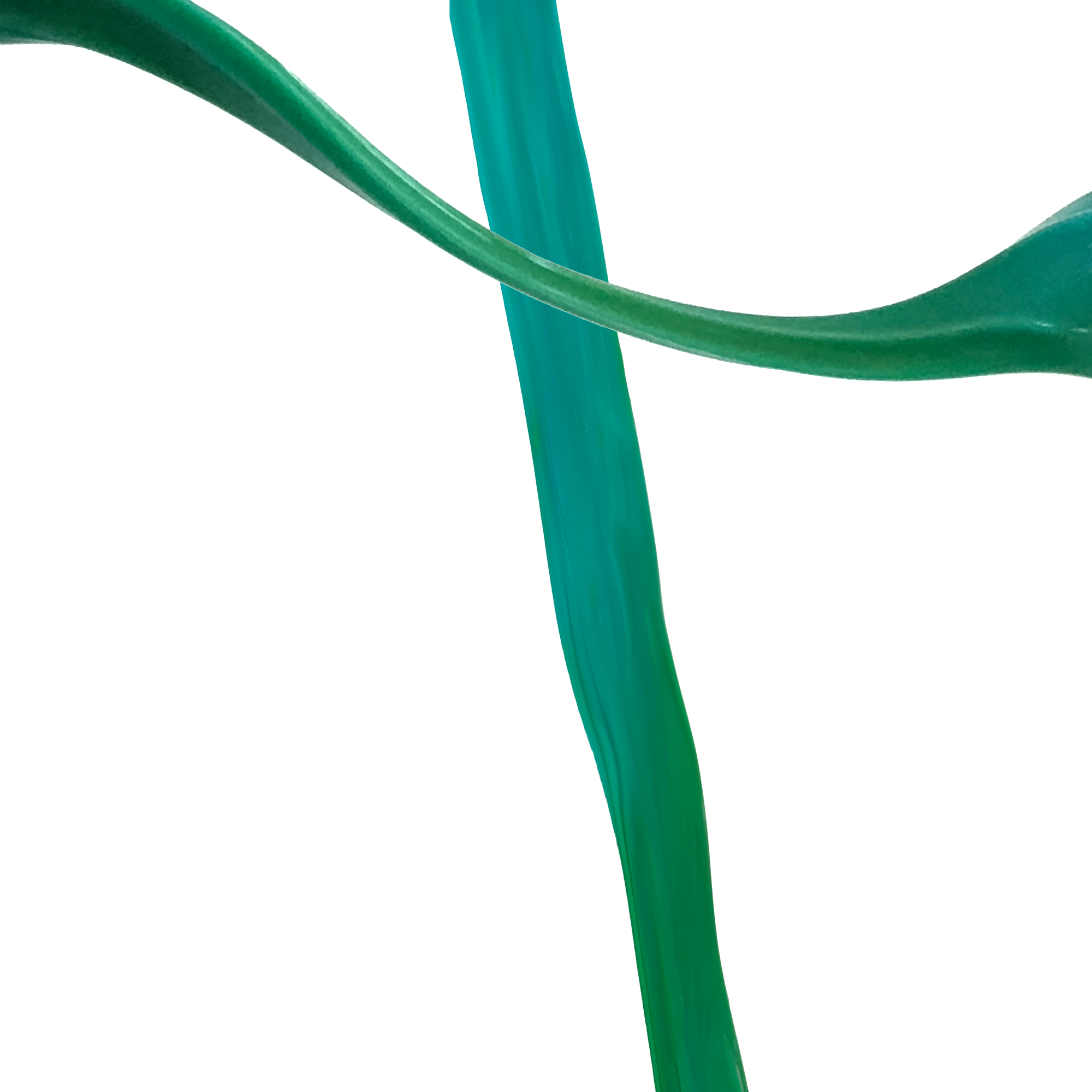 Close-up of blue and green putty on a white background