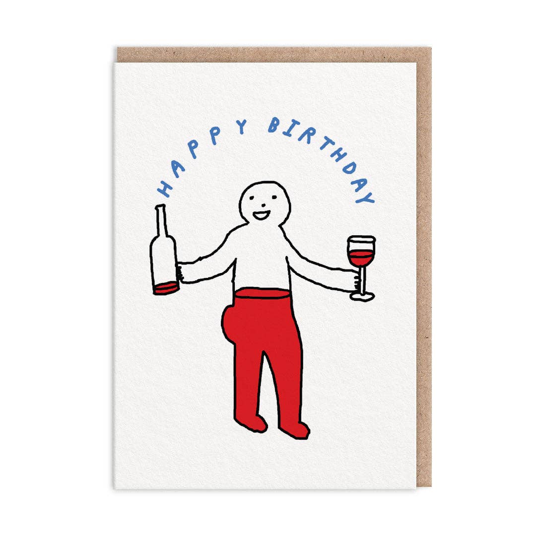 Wine Body Card -birthday