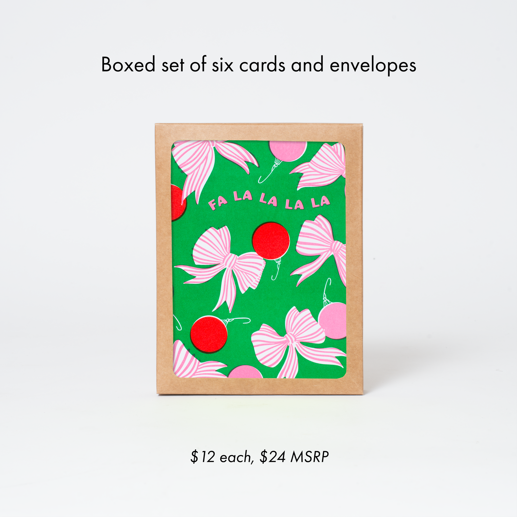 Fa La La La  Festive Holiday Letterpress Card by Hello!Lucky