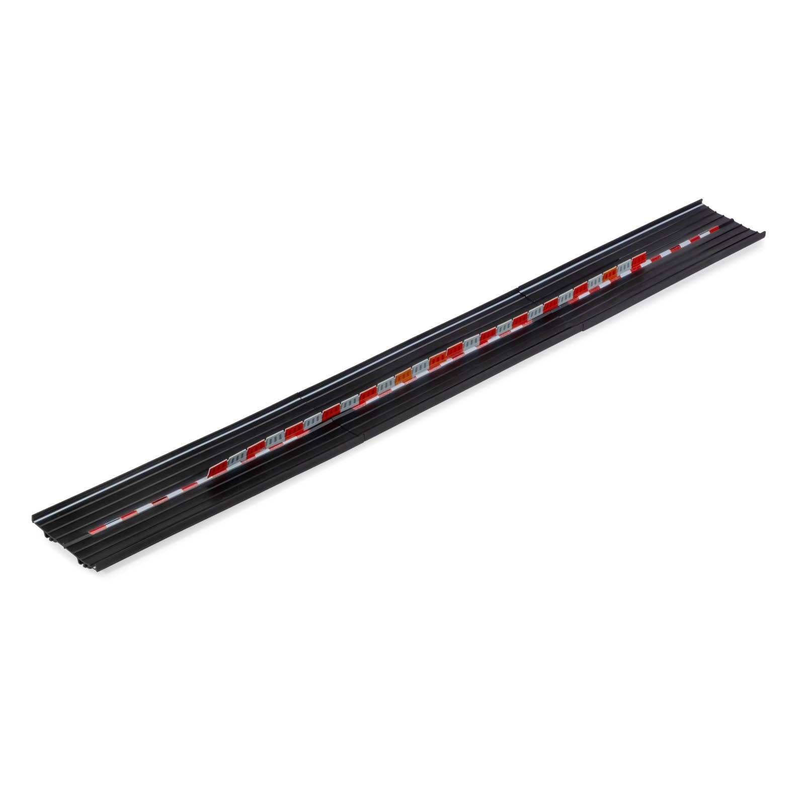 Black metal strip on a white background