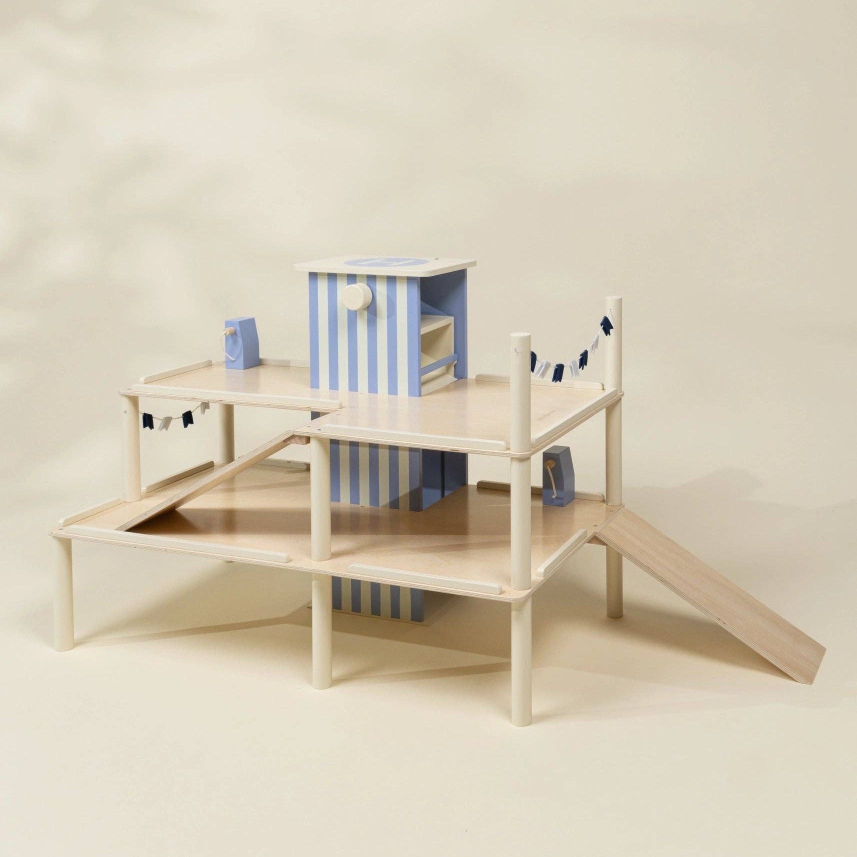 Oversized Wooden Parking Garage Playset