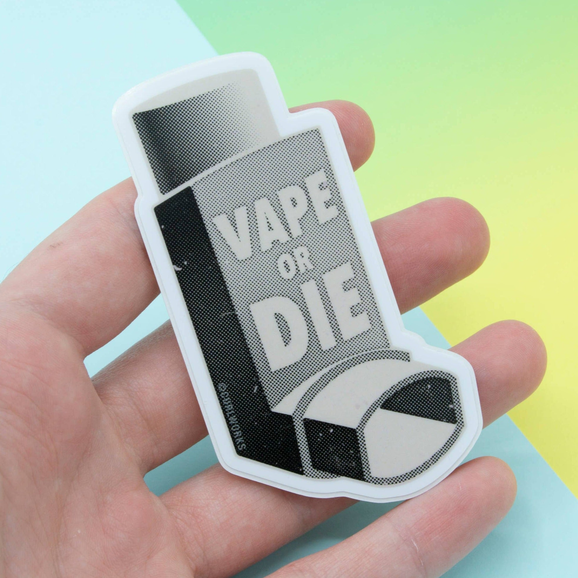 Vape or Die Inhaler - 3" Vinyl Sticker