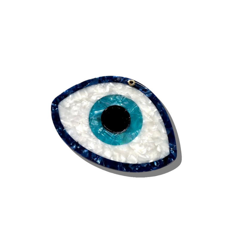 Hand-painted Evil Eye Compact Mirror