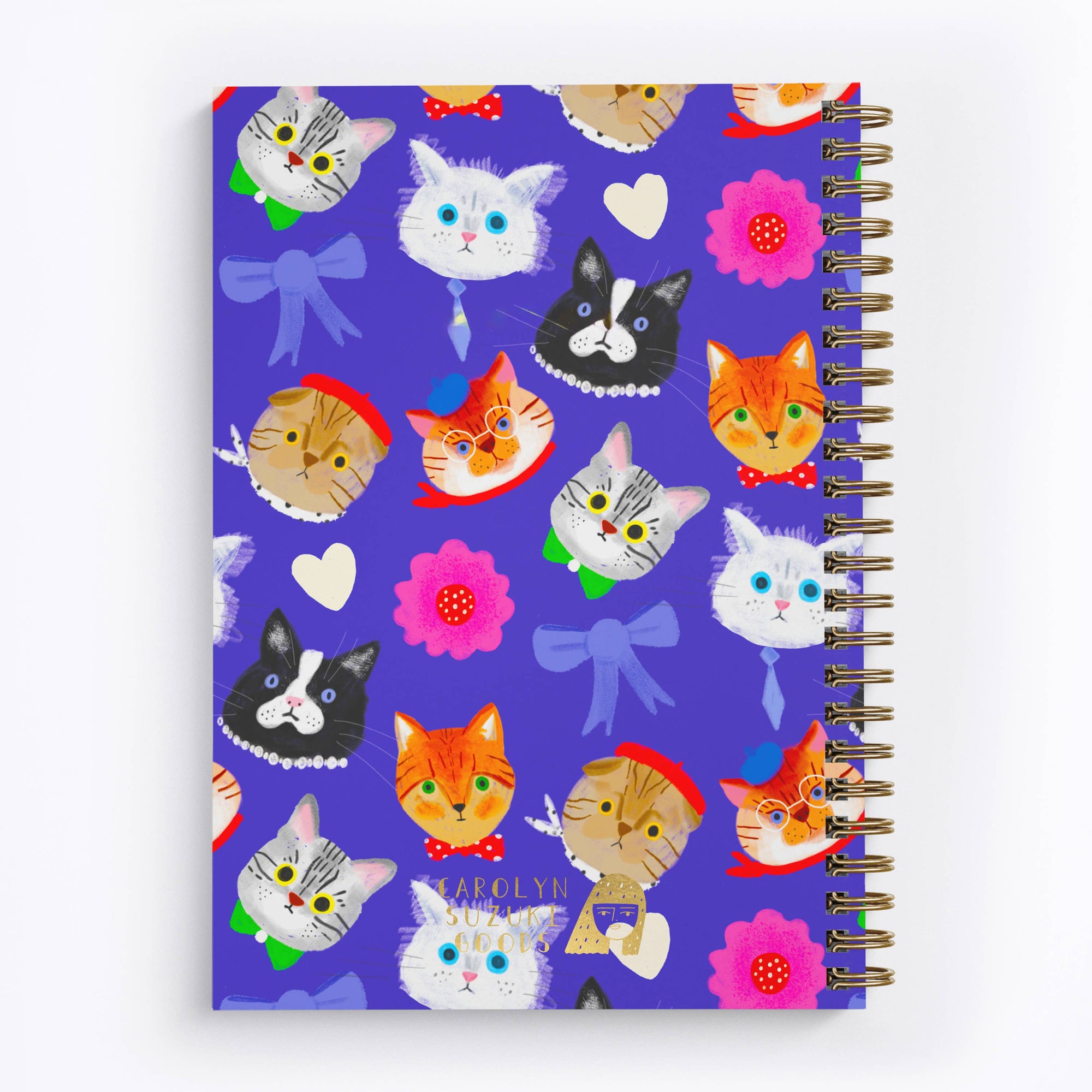 Cat Fancy Spiral Notebook -Carolyn Suzuki