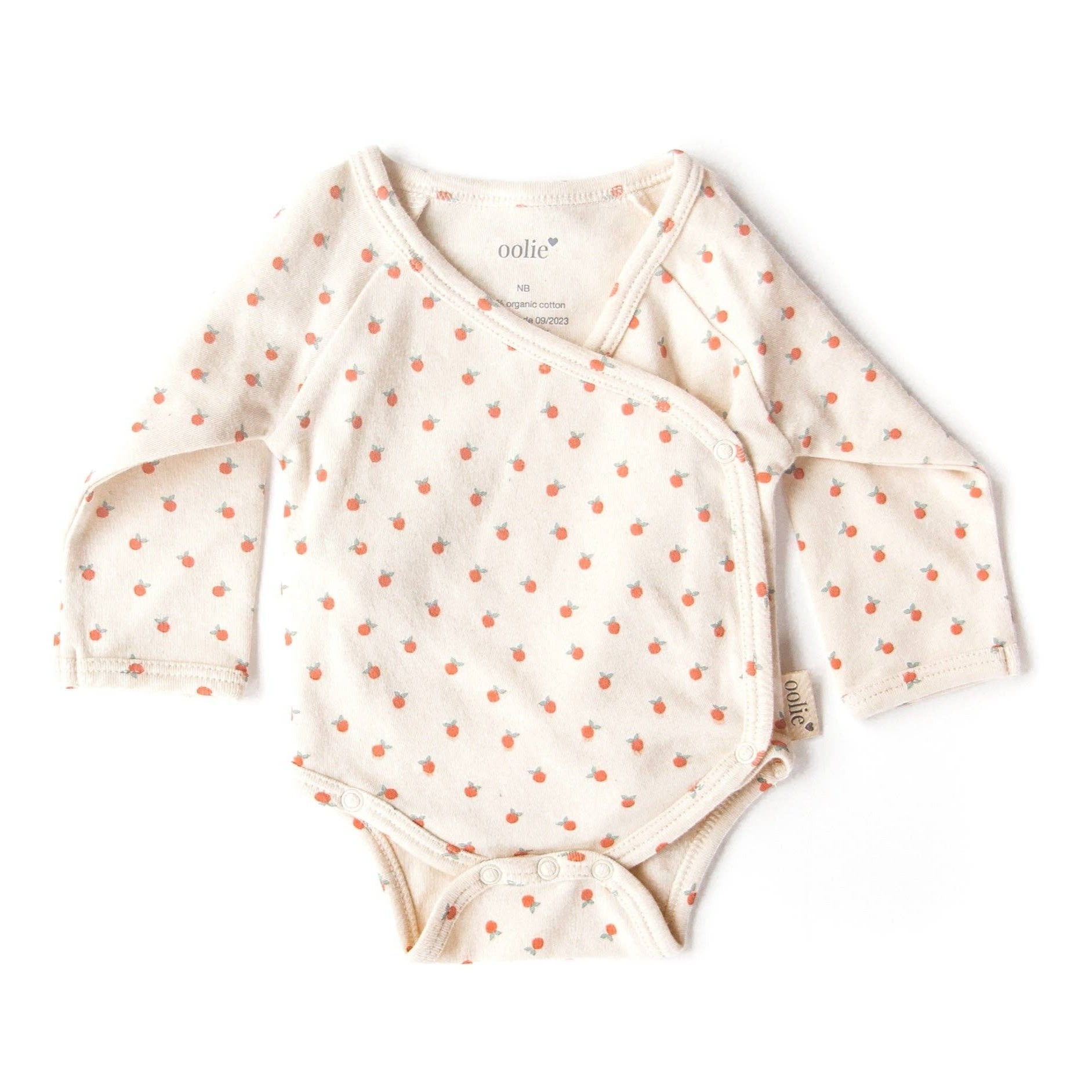 Organic Baby Bodysuit: Little Peach